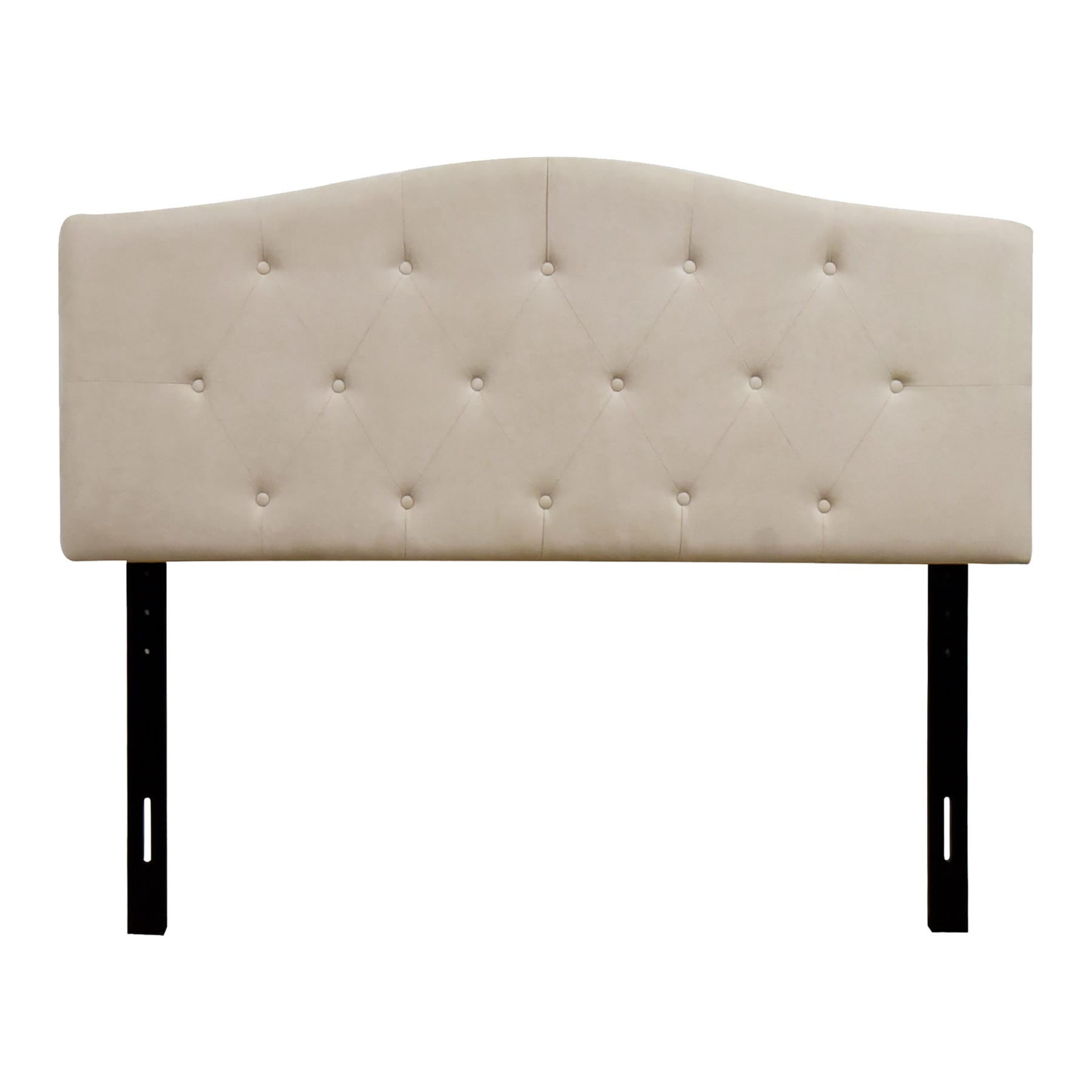 Honeybloom Kane Beige Tufted Queen Headboard