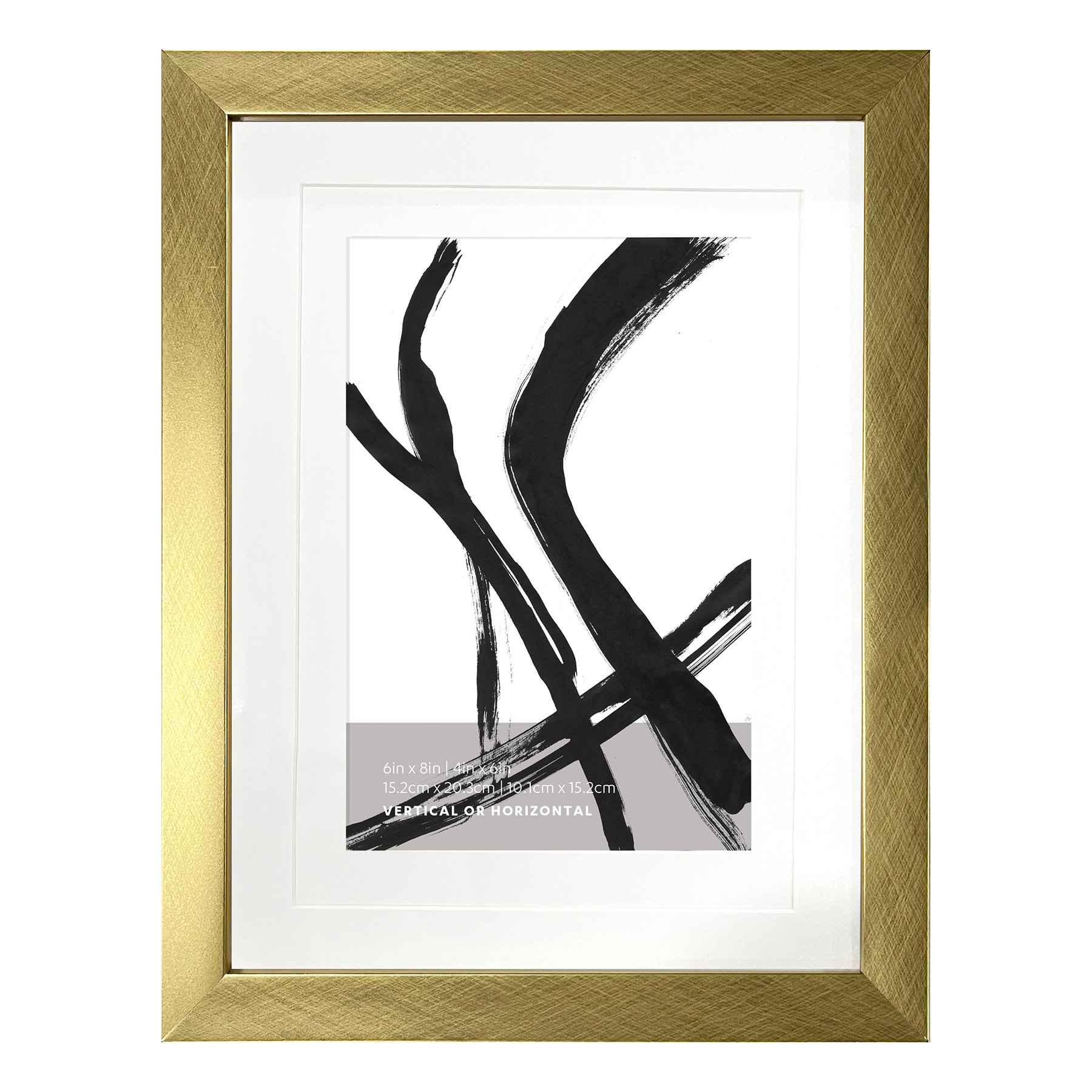 Gold Double Matted Wall Frame, 6x8