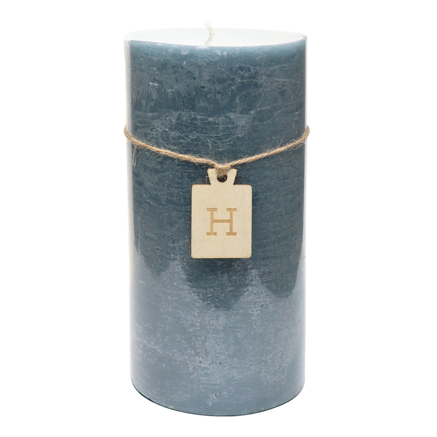 Blue Unscented Pillar Candle, 4x8
