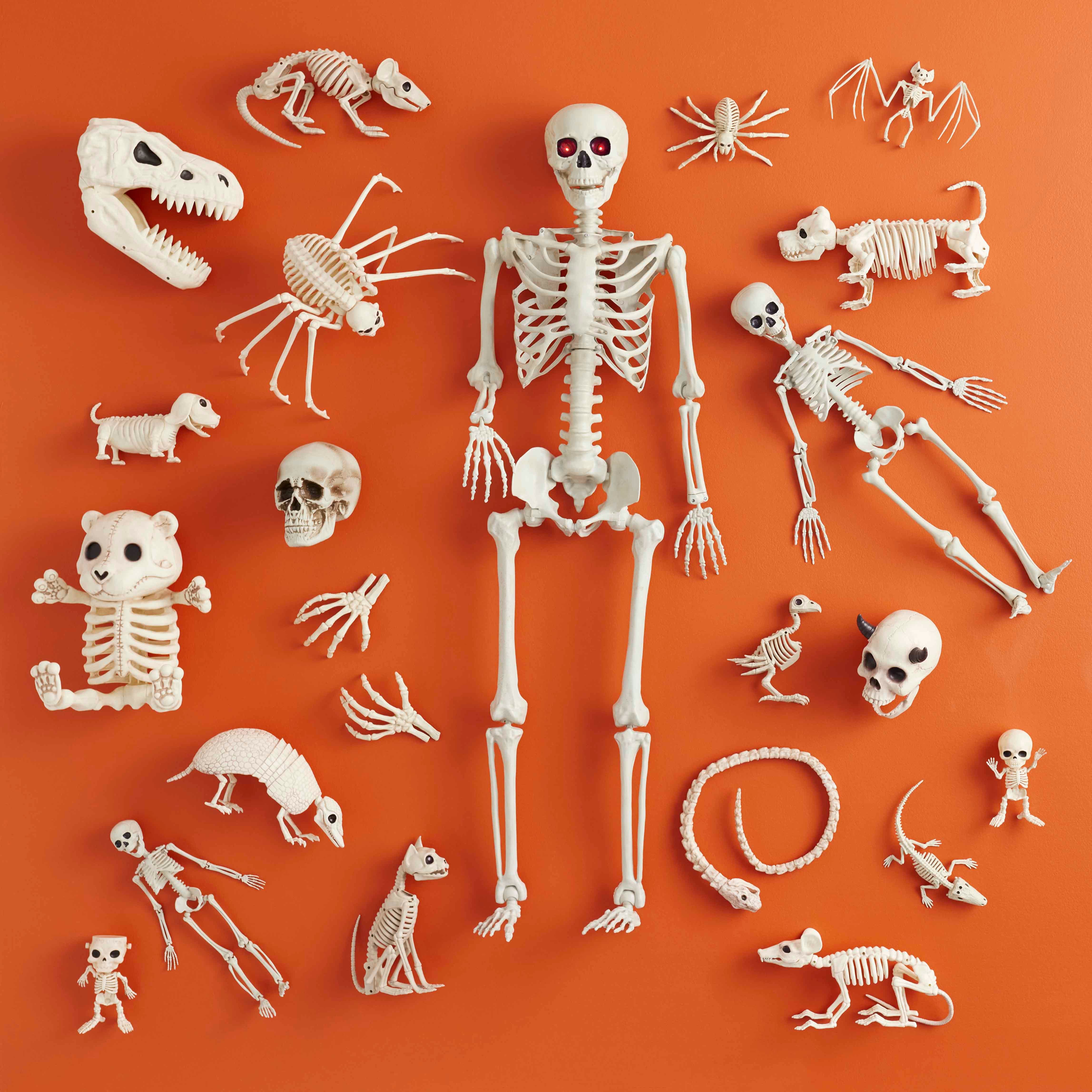 Spooky Halloween Skeleton, 6"