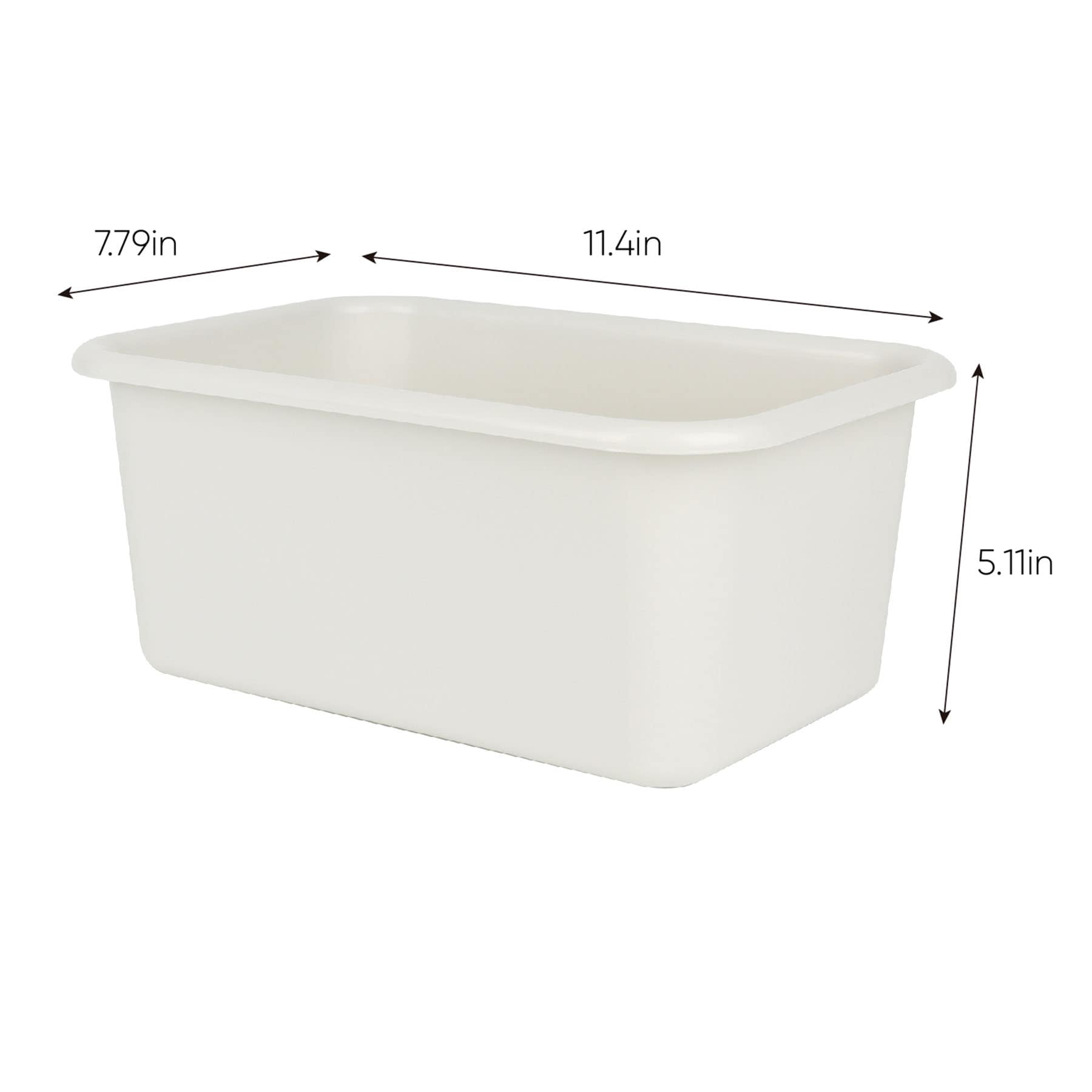 Kids Grey Storage Bin, Small