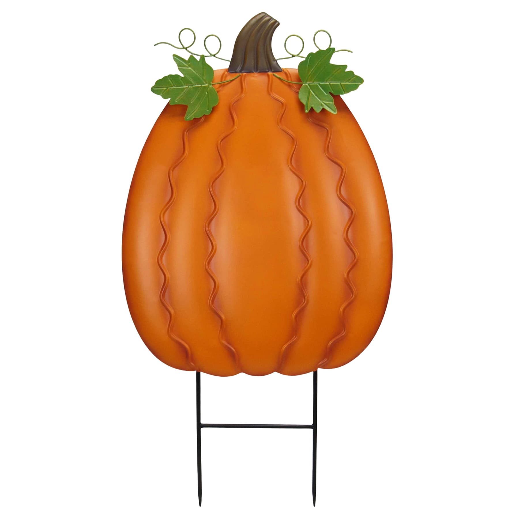 Homespun Harvest Pumpkin Yardstake, 36"