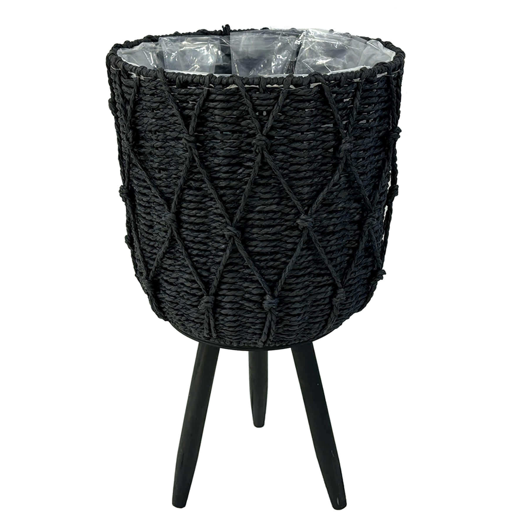 Alessa Black Plant Stand, Large
