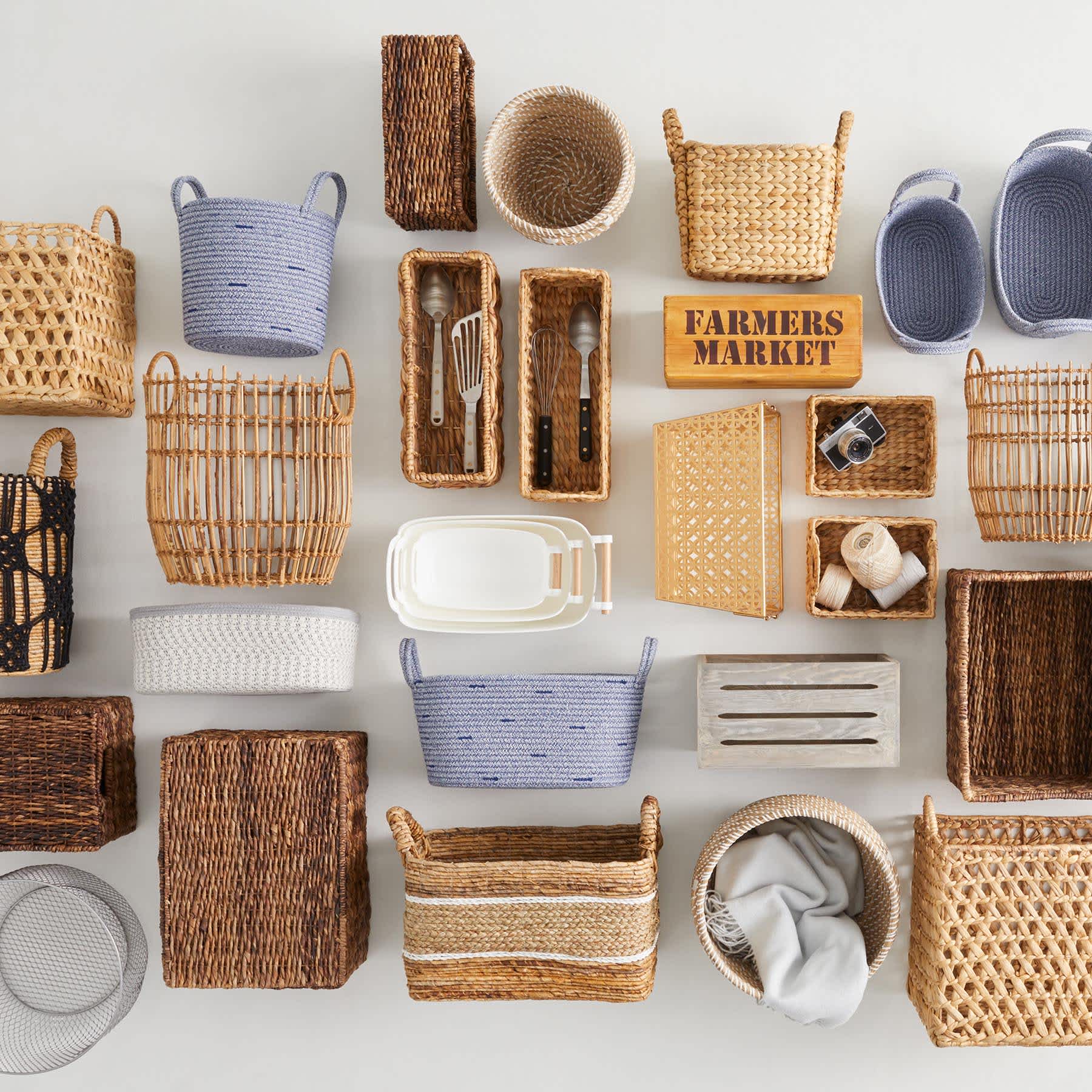 Found & Fable Kai Single Tank Triple X Twist Storage Basket