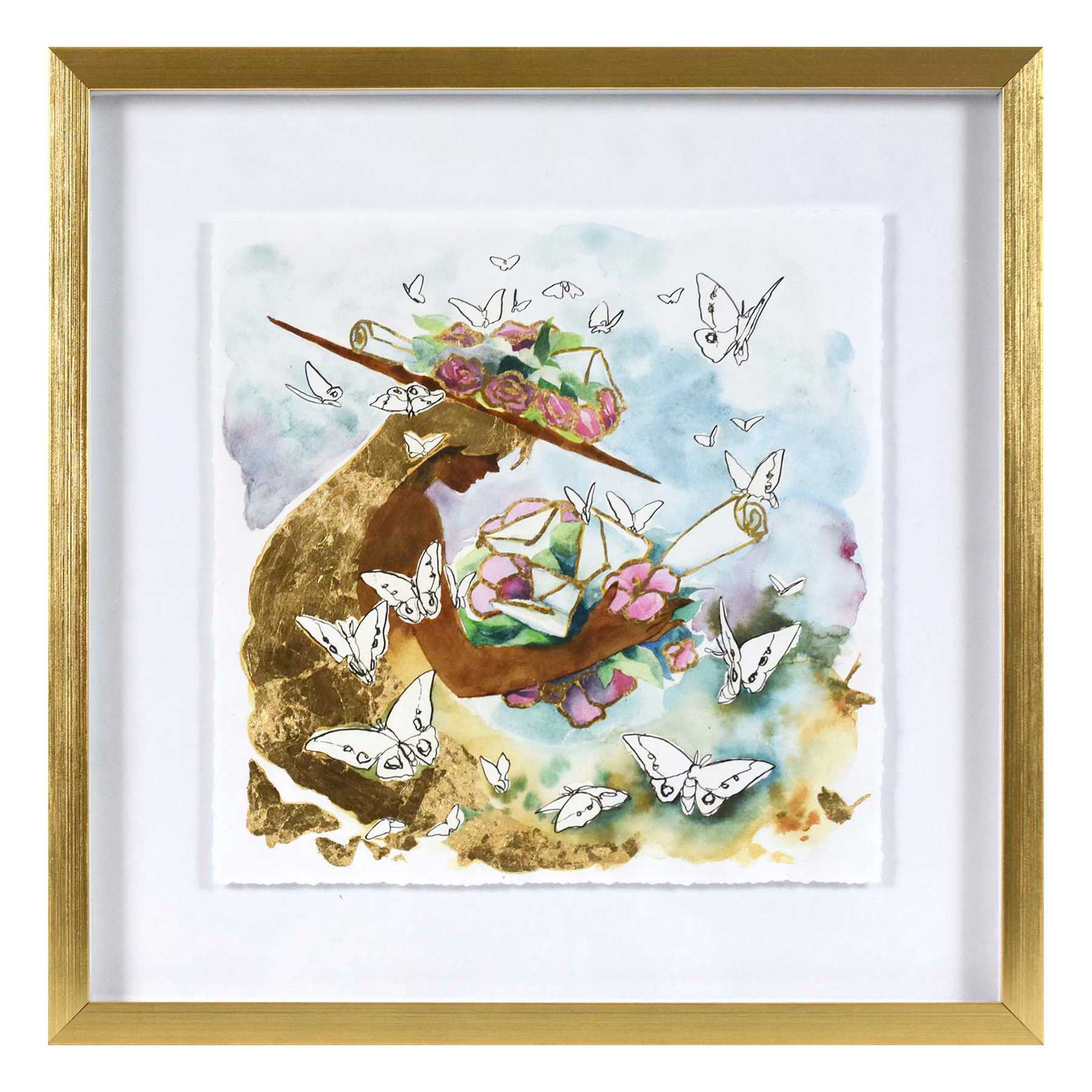 SCADpro Glass Framed Memories Print Wall Art, 17"