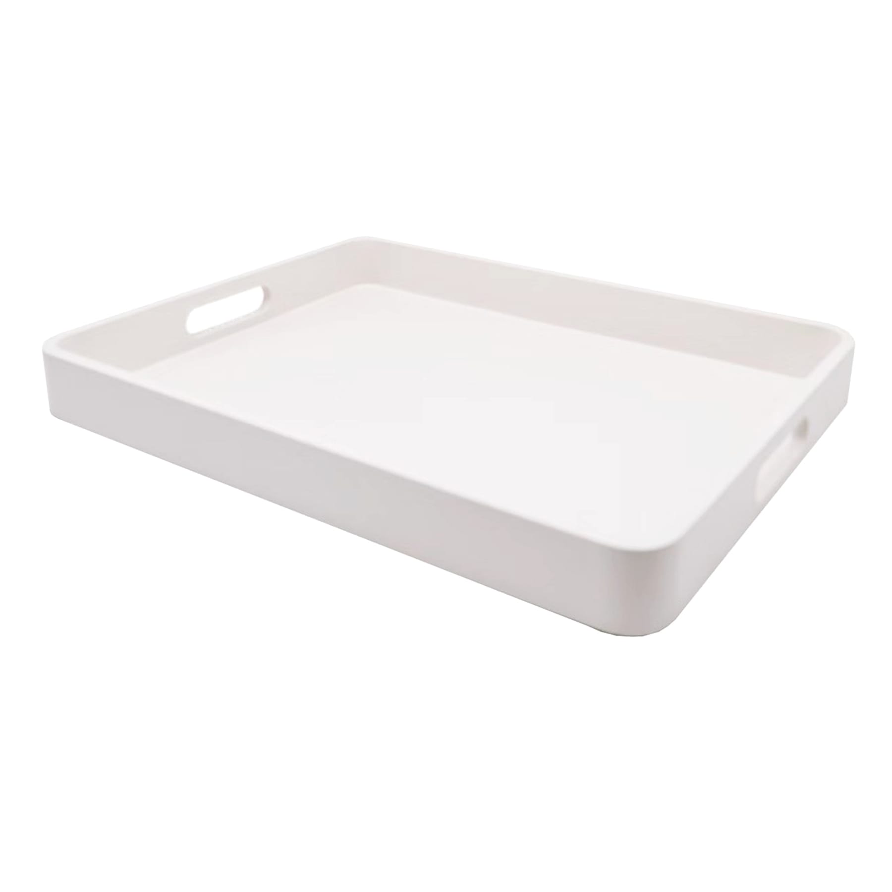 White Wood Decorative Tray, 14x10