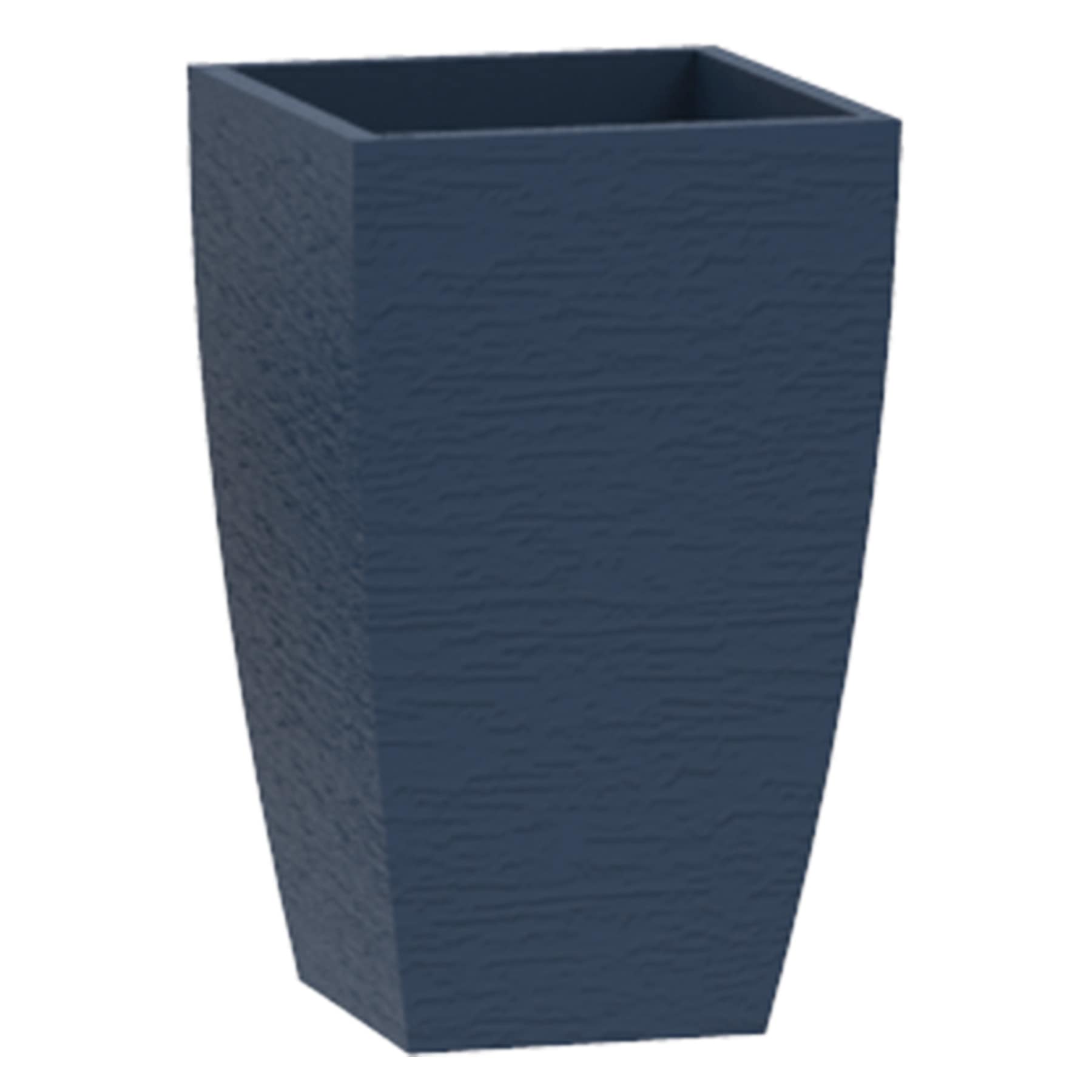 Dakr Blue Round & Square Planter, 18.5"