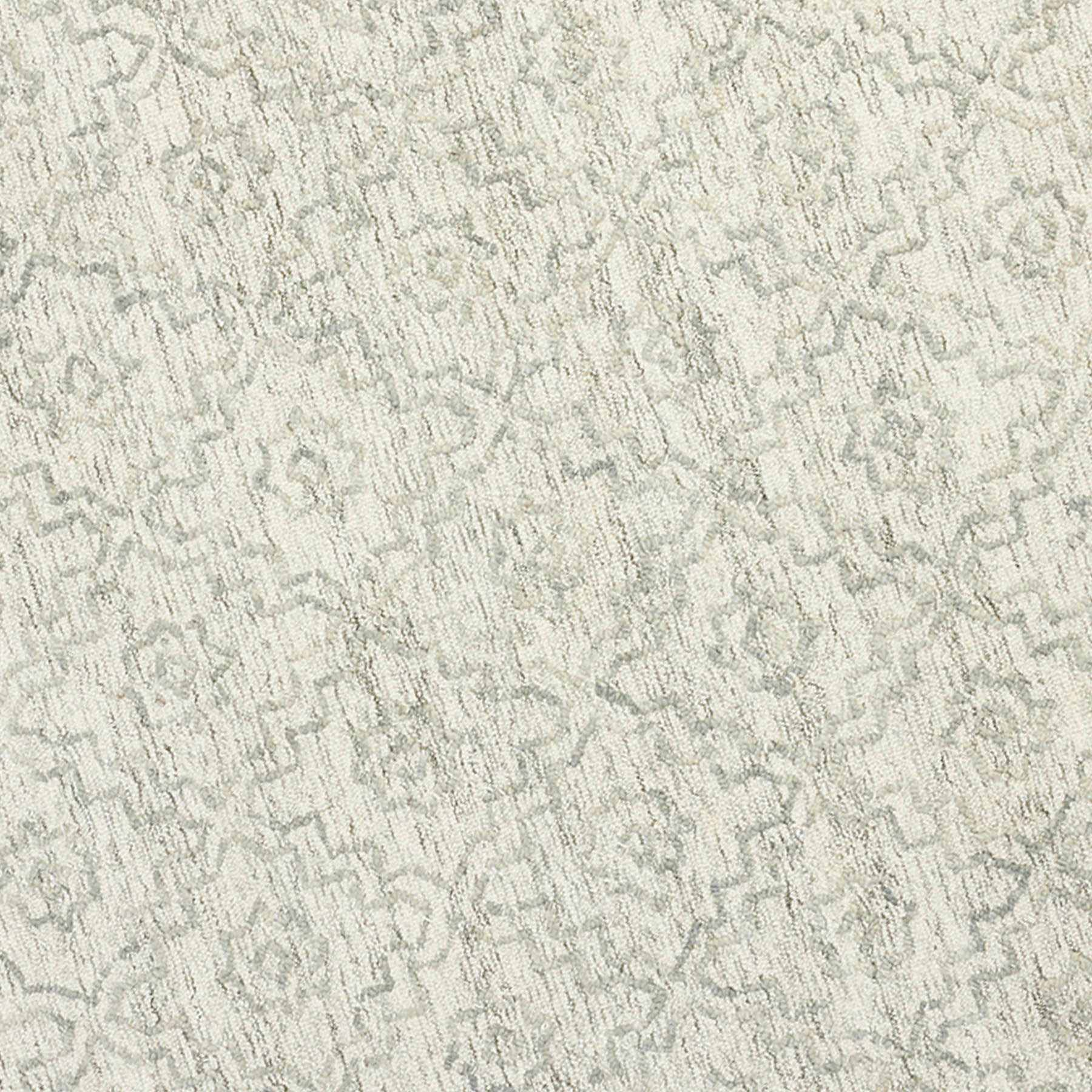 (A512) Providence Esmond Silver & Grey Floral Design Area Rug, 8x10