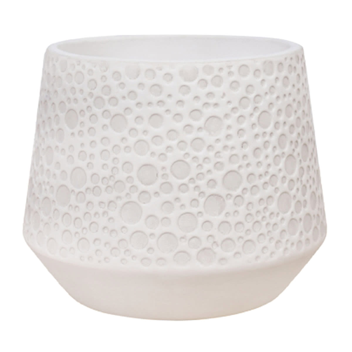 Indoor Ari Matte White Pot, Small