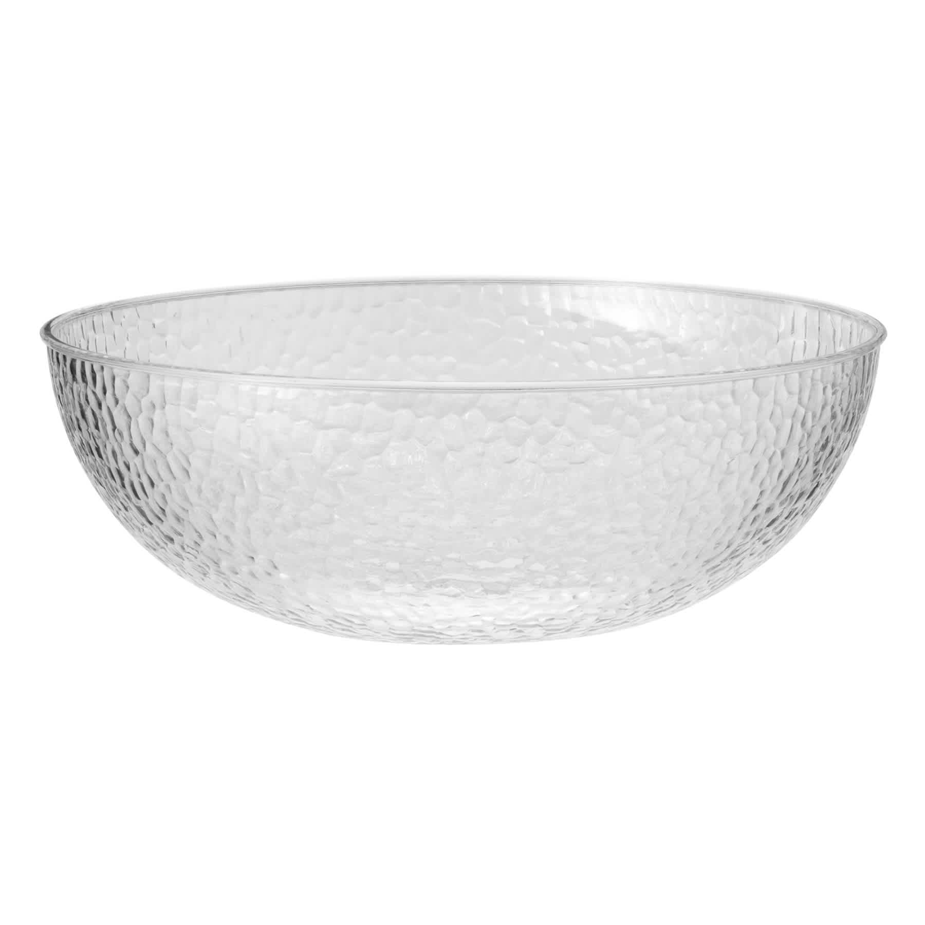 Hammered Plastic Serve Bowl, 5.2qt