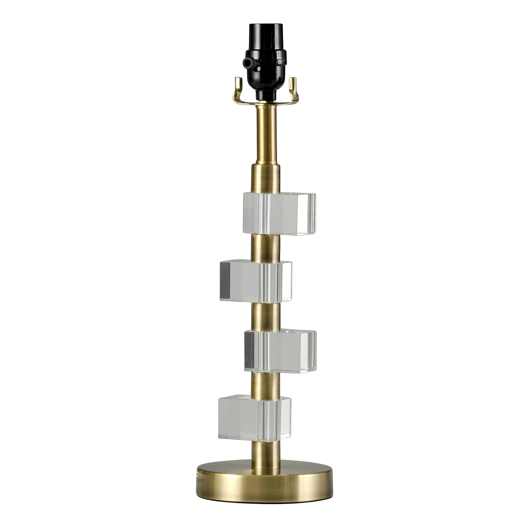 Clear Crystal Medium Table Lamp Base, 17"
