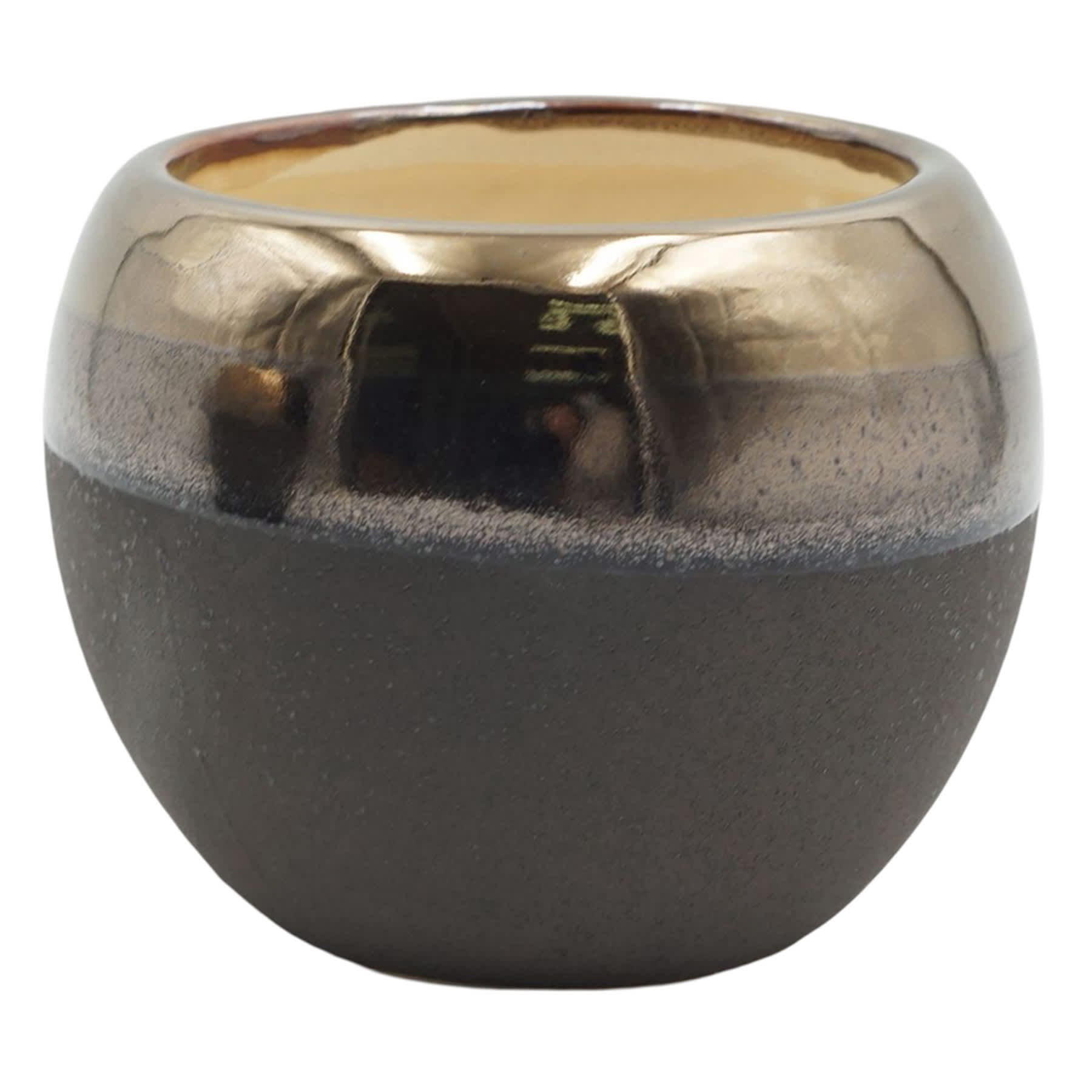 Indoor Beatrice Ash Bronze Planter, Small