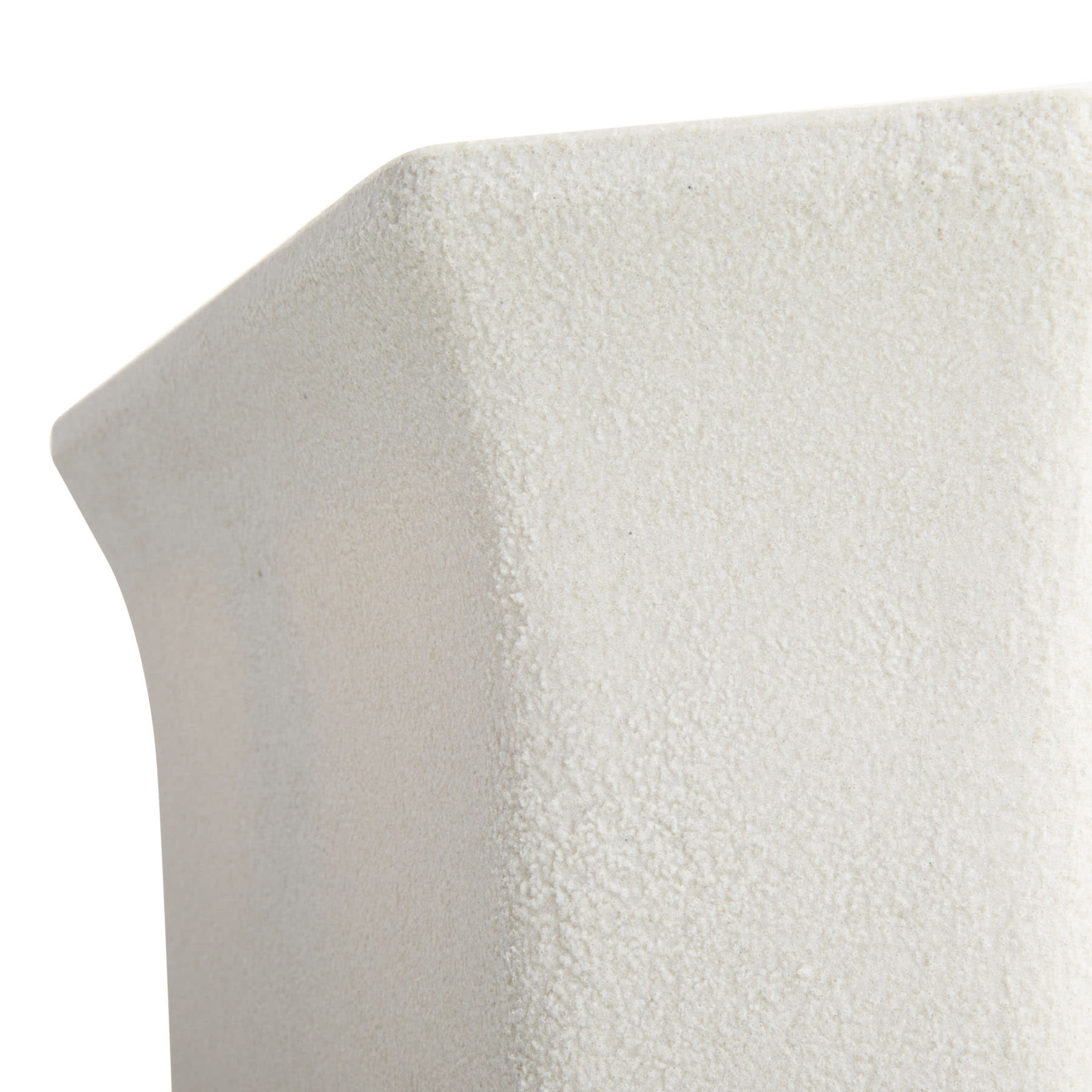Providence Off-White Square Bell Outdoor Planter, Large