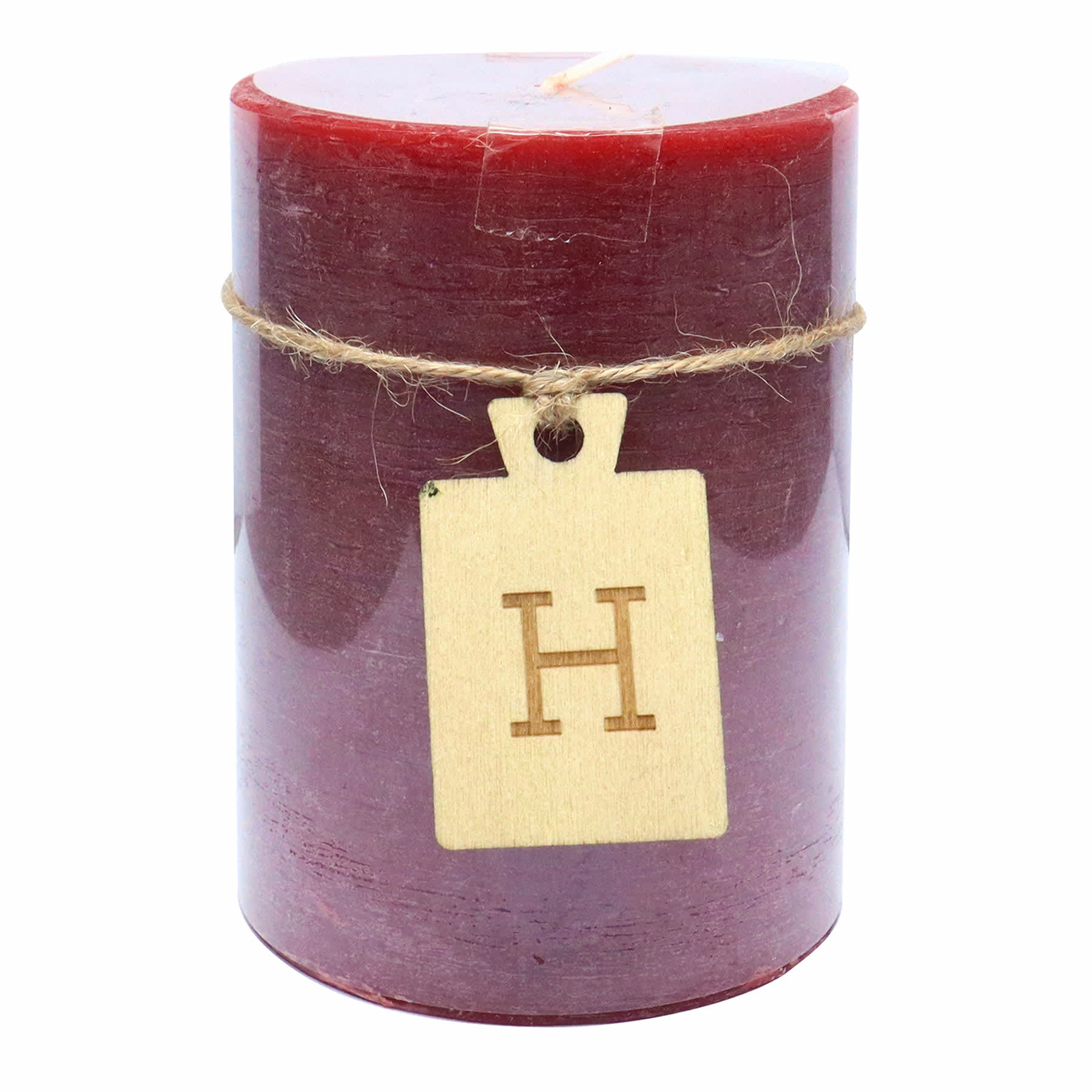 Honeybloom Red Unscented Pillar Candle, 3x4