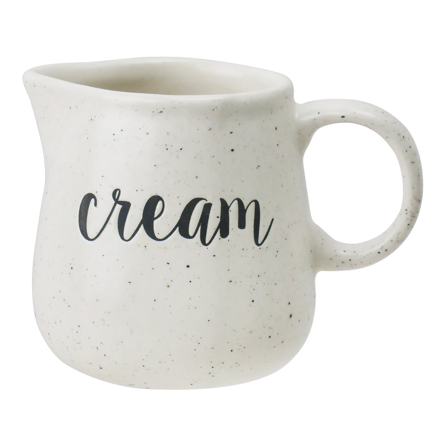 Honeybloom Farmhouse Speckled Stoneware Cream Jar