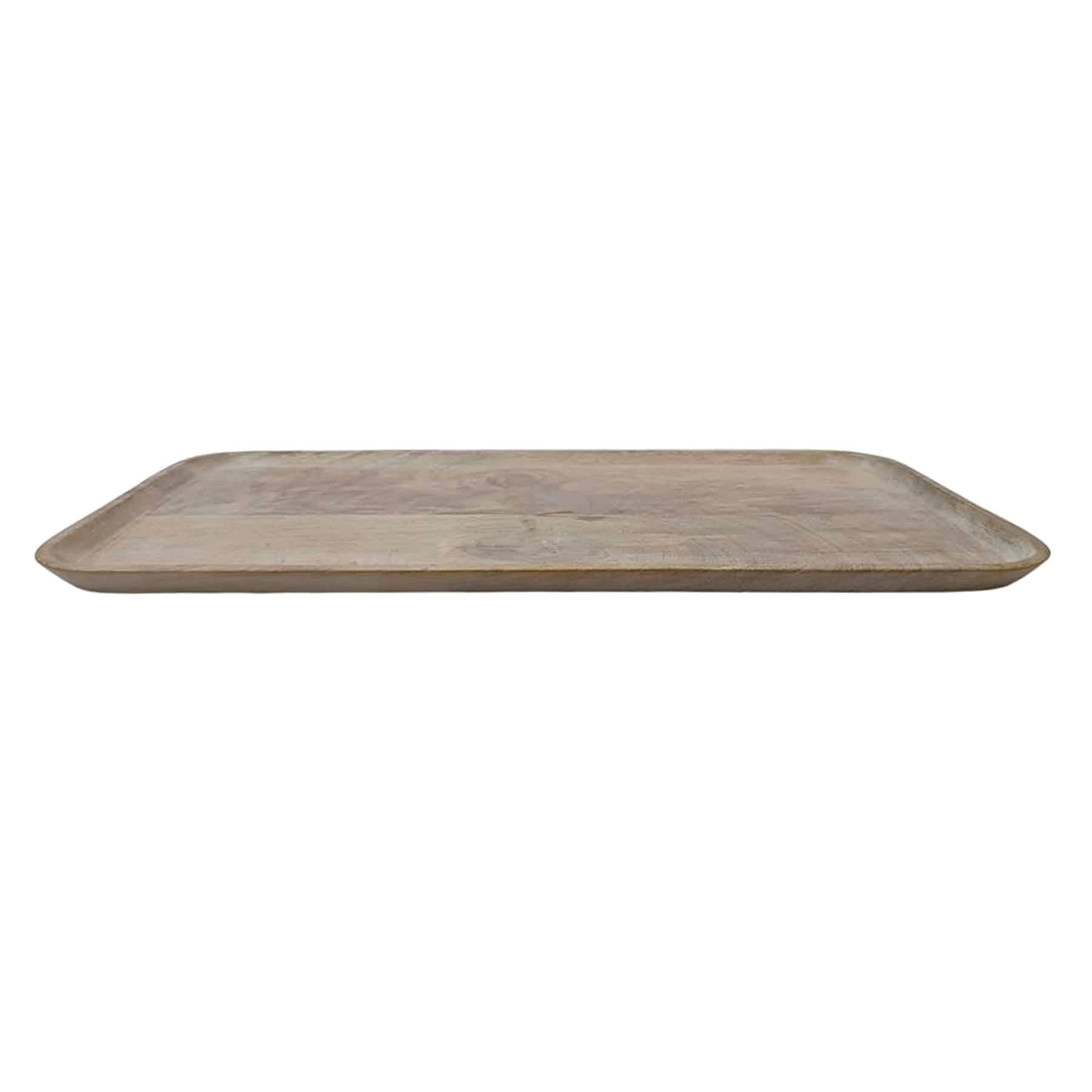 White Wooden Decorative Tray, Large