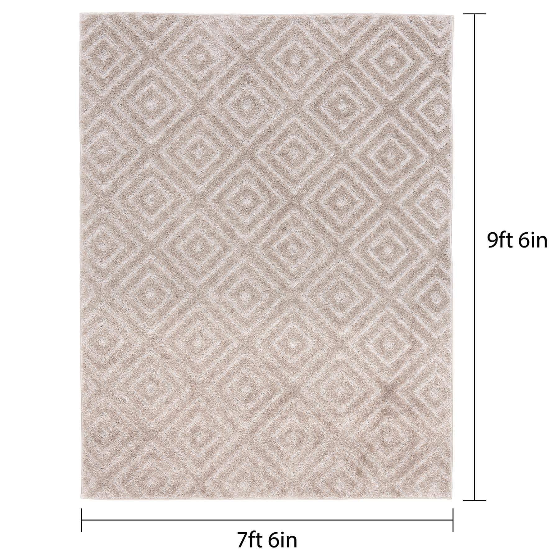 (D604) Waterford Ronin Parchment Area Rug, 8x9