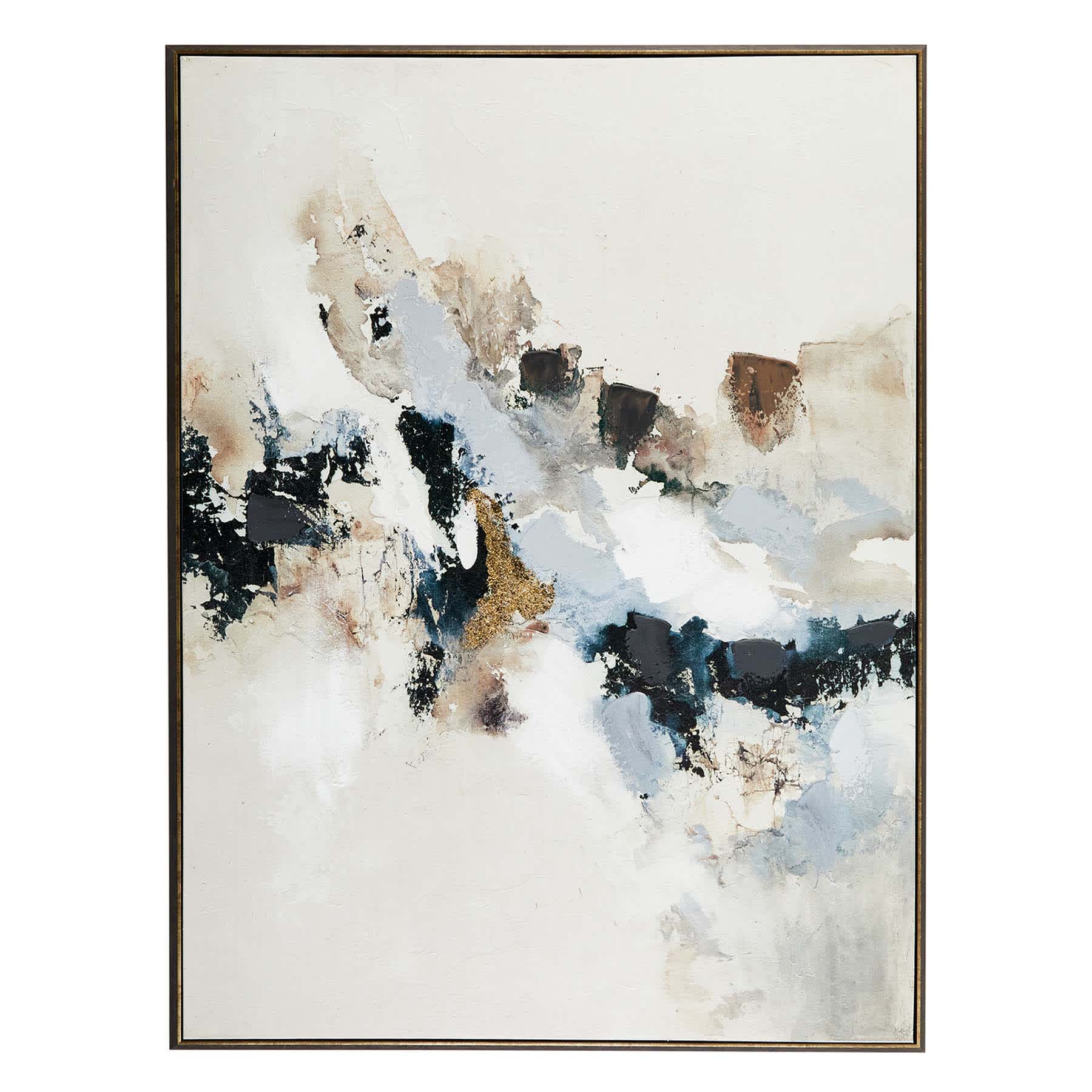 Blue Abstract Framed Wall Art, 45x60