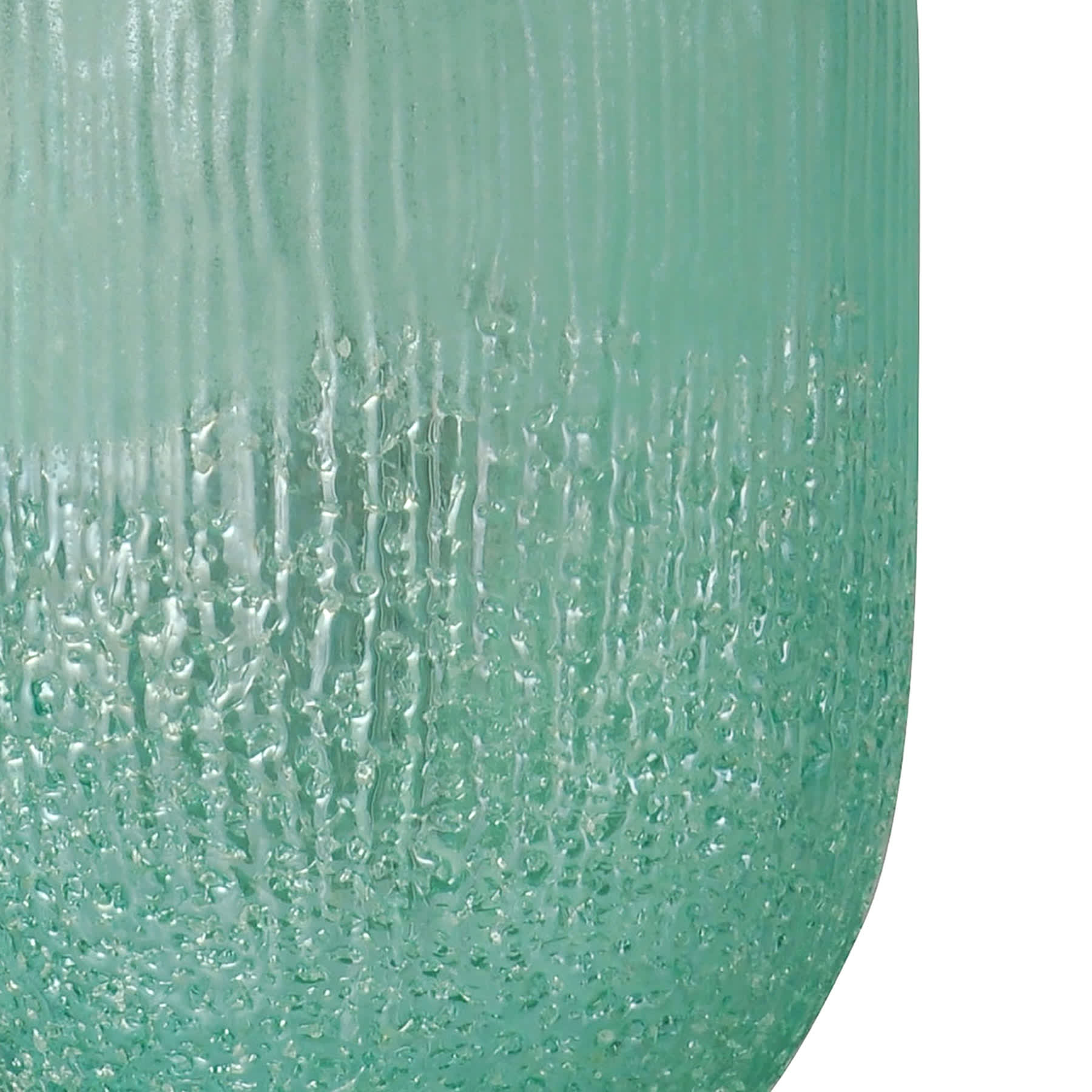 Aqua Glass Small Lamp Base, 16"
