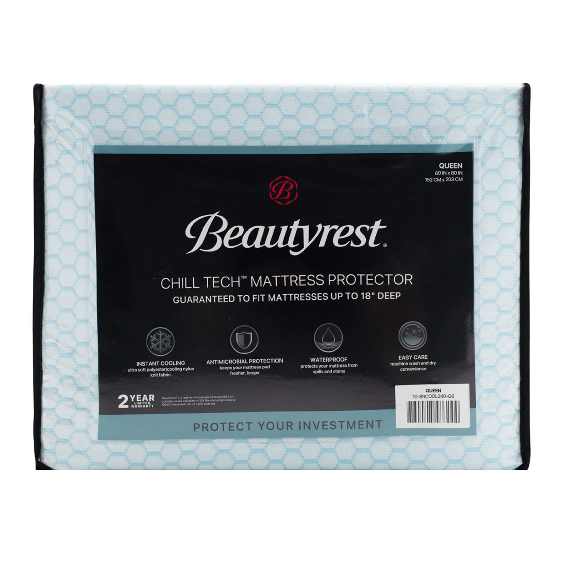 Beauty Rest Chill Tech Mattress Protector, Queen
