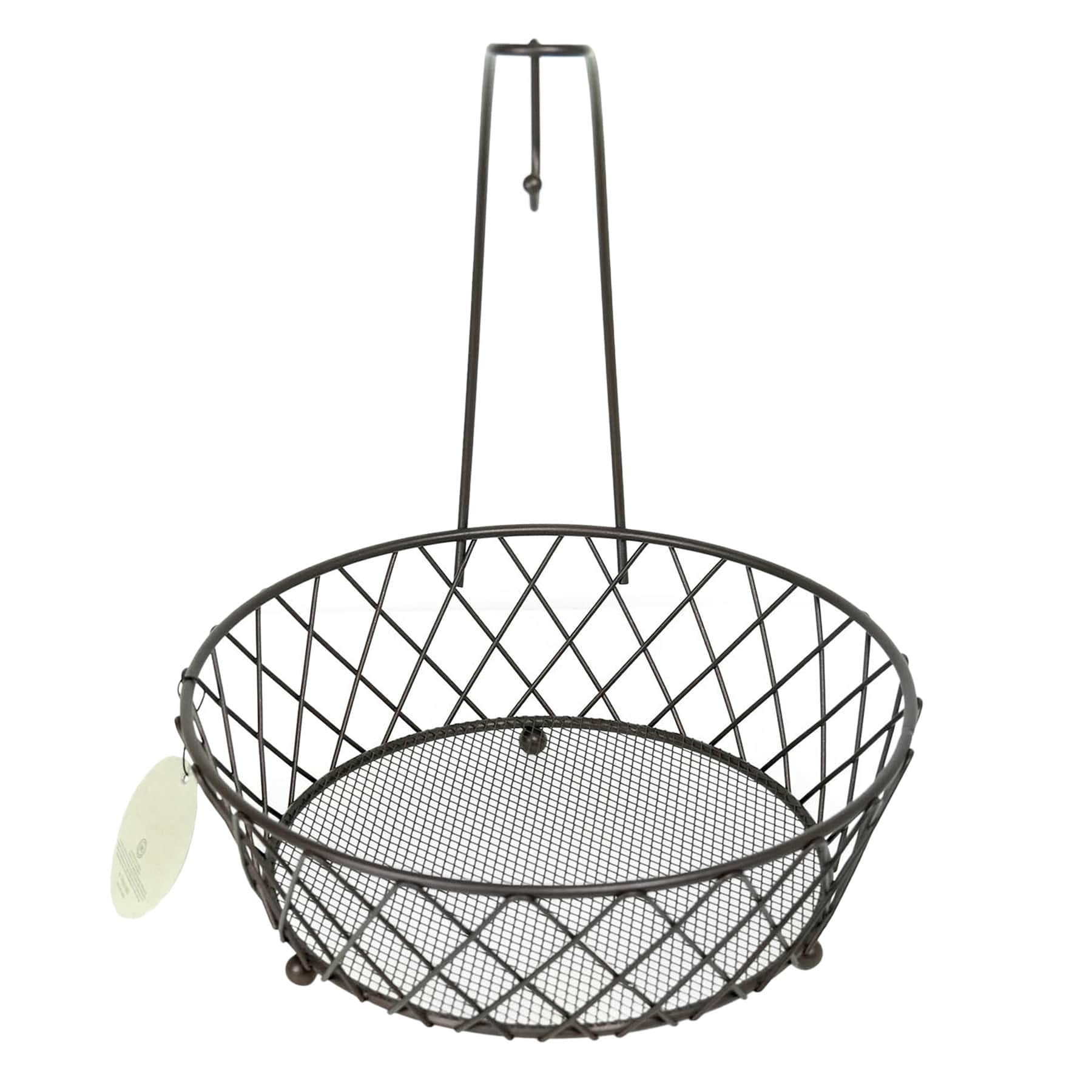 Brown Wire Fruit Basket with Banana Hanger