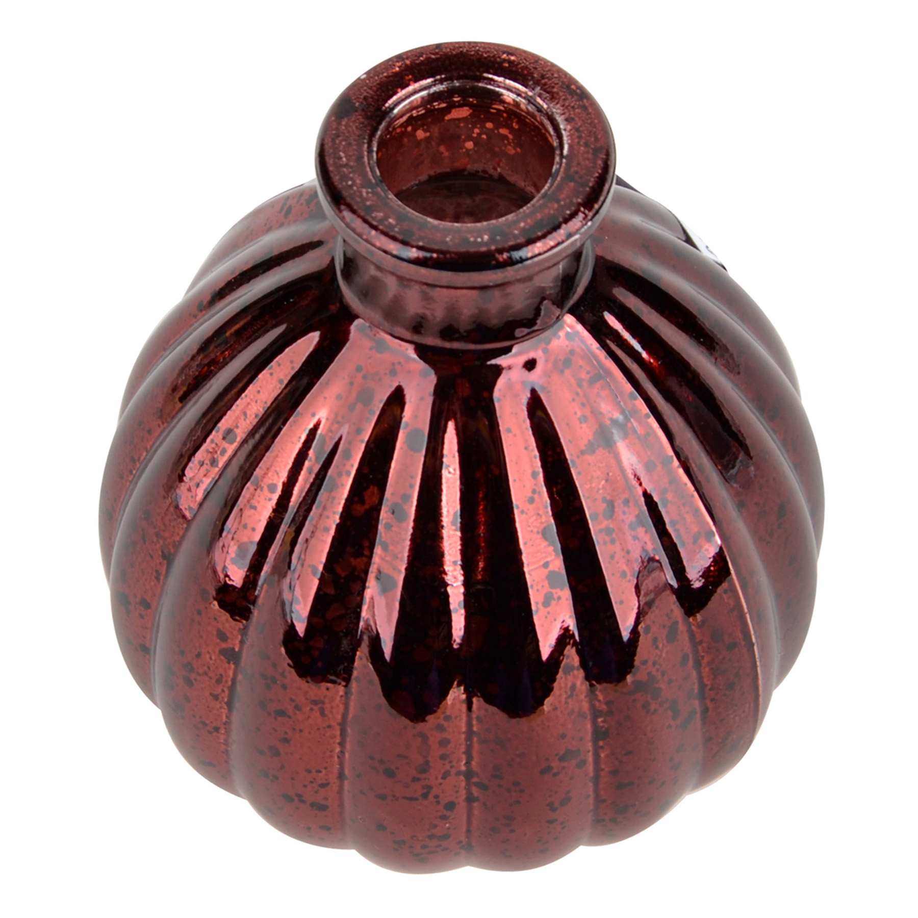 Red Mercury Glass Bud Vase, 4"