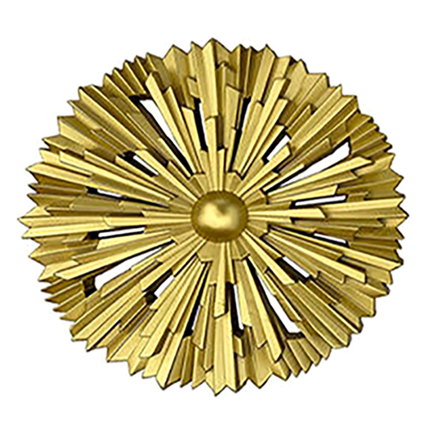3-Piece Gold Wall Mirror Set, 10"