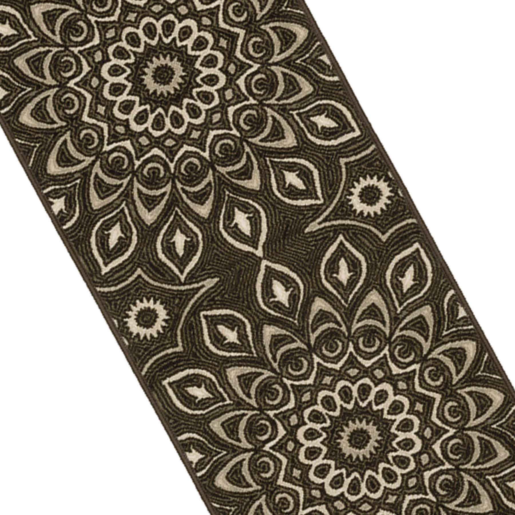 (D623) Sutton Grey Medallion Runner, 2x7