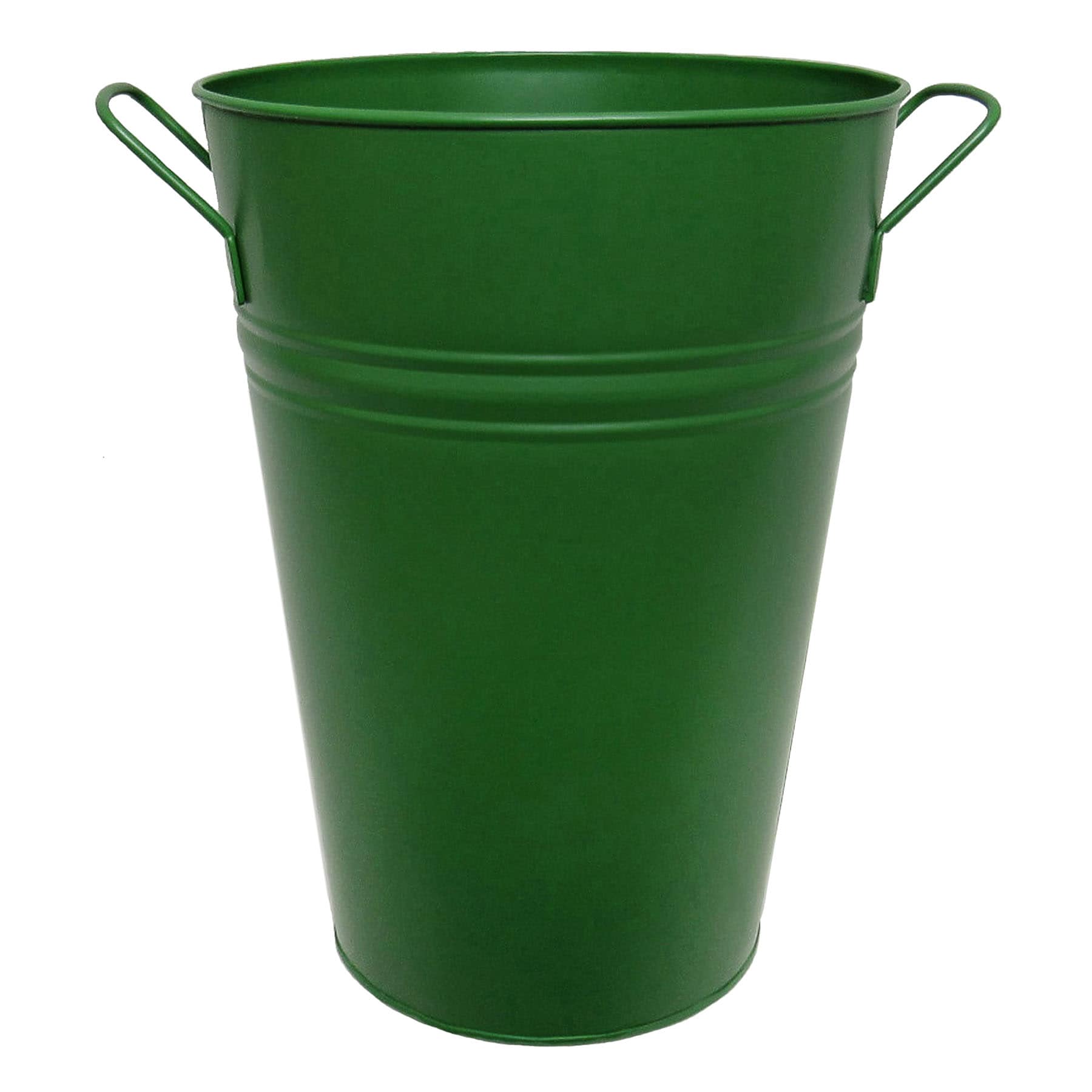Willow Crossley Tall Green Metal Outdoor Planter, Small