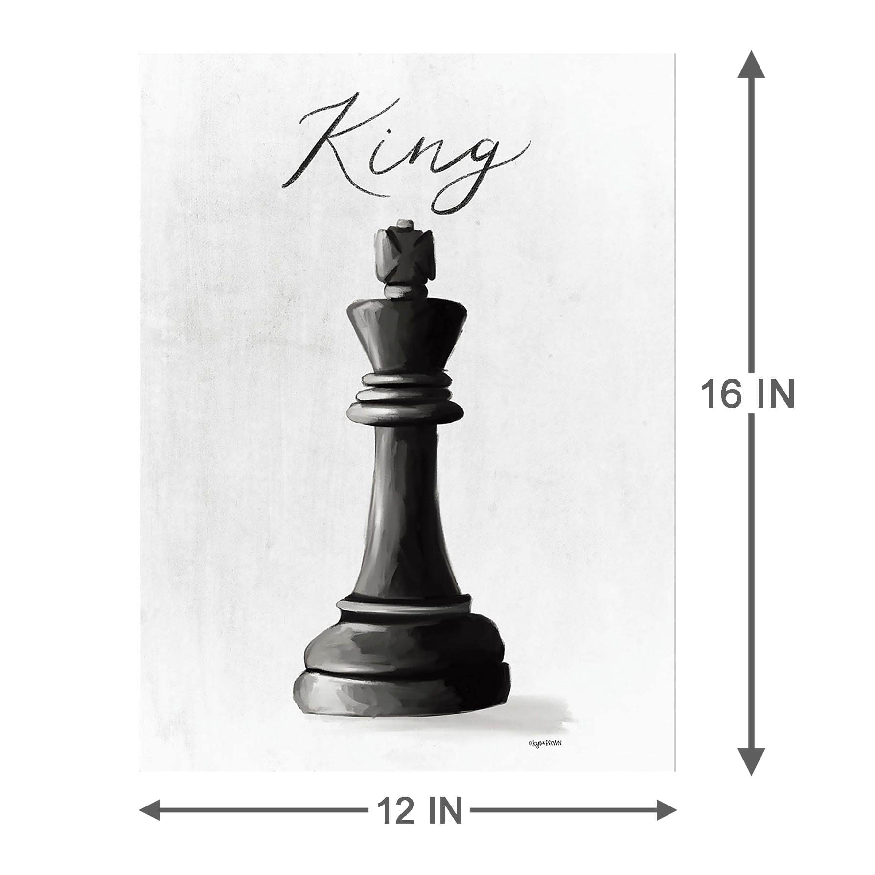 King Canvas Wall Art, 12x16