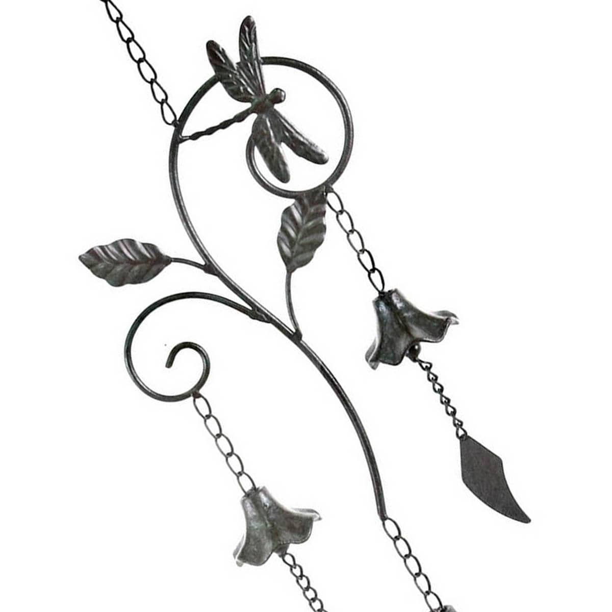 Honeybloom Metal Dragonfly Wind Chime, 28"