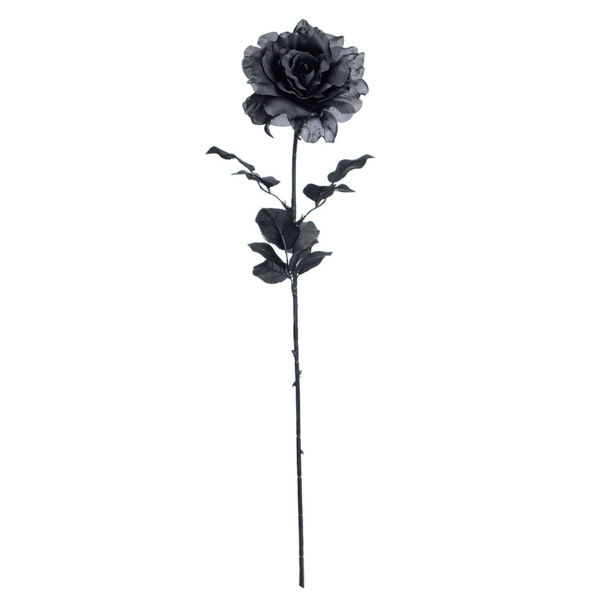 Spellbound Black Rose Floral Stem, 28"