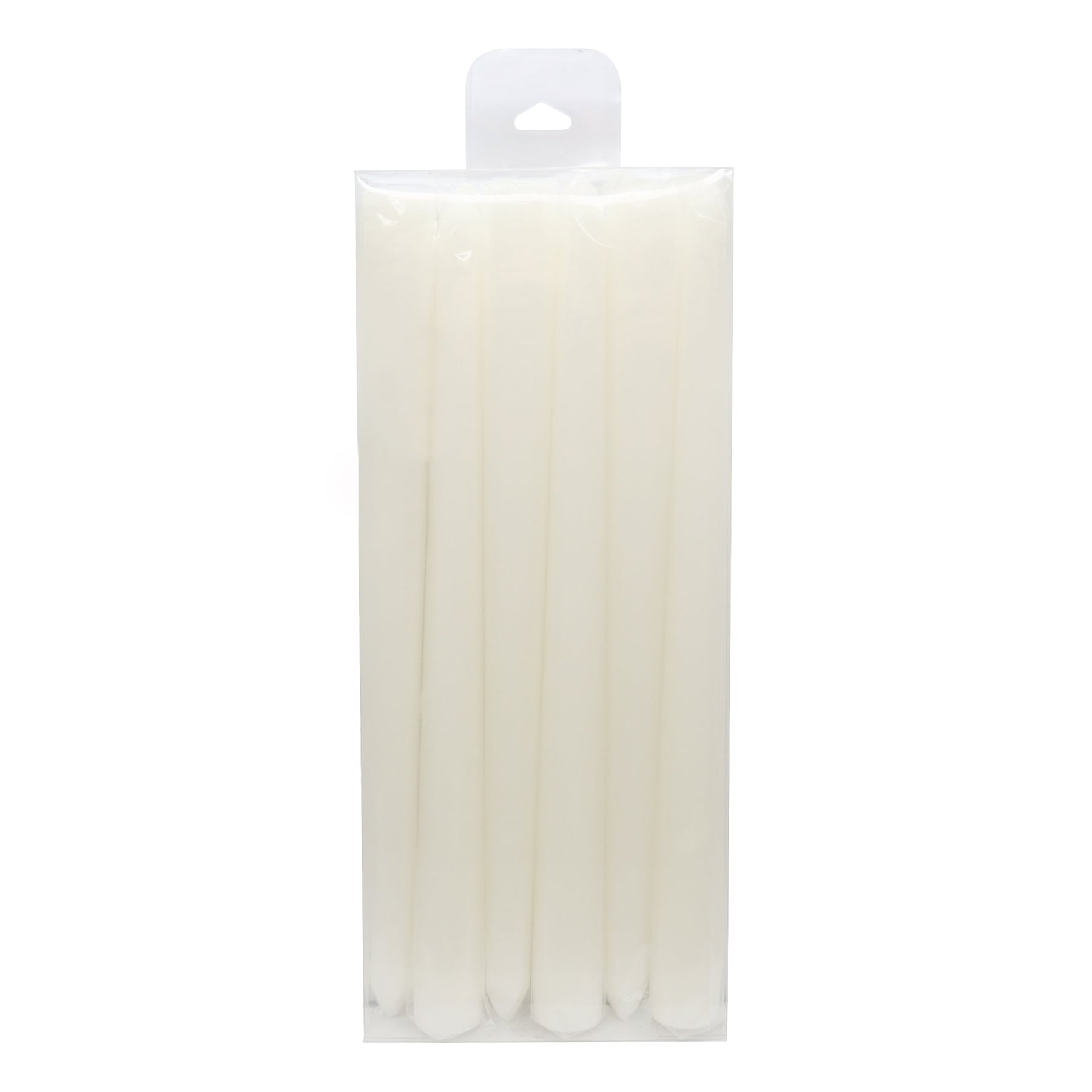 Willow Crossley 6-Pack White Unscented Taper Candles, 11"