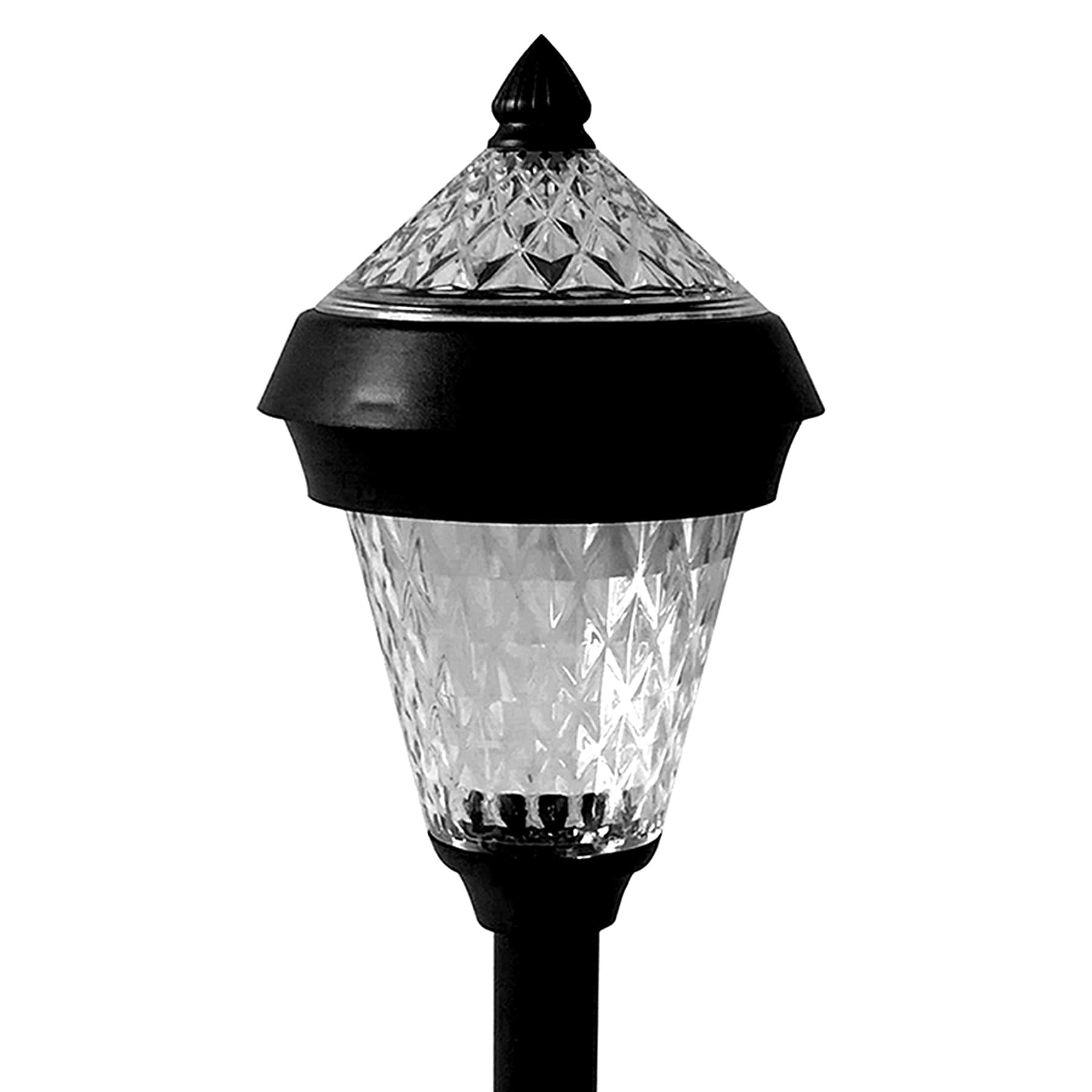 2-Lumen Solar Black Pineapple Pathway Light