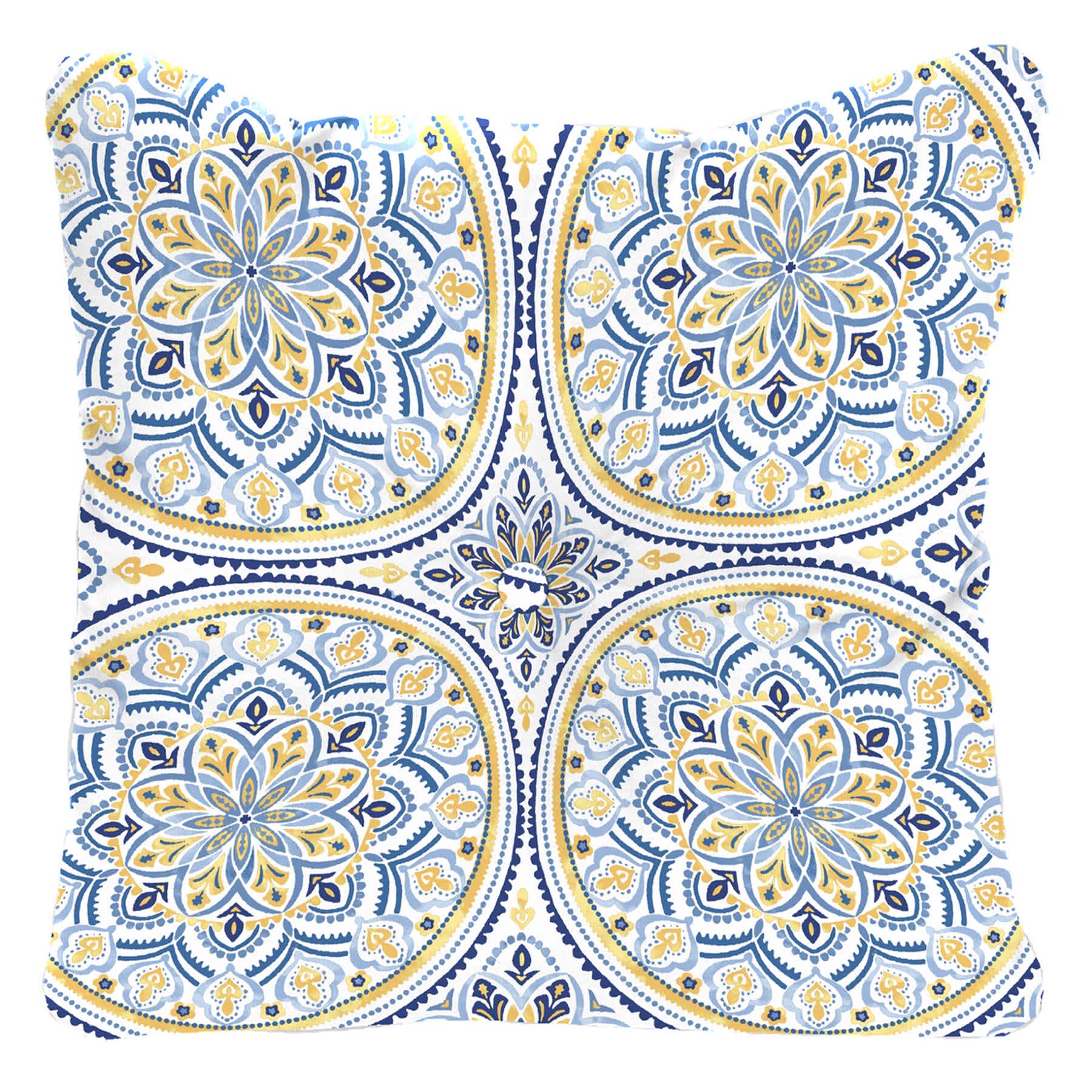 Castille Multicolor Outdoor Tufted Back Cushion