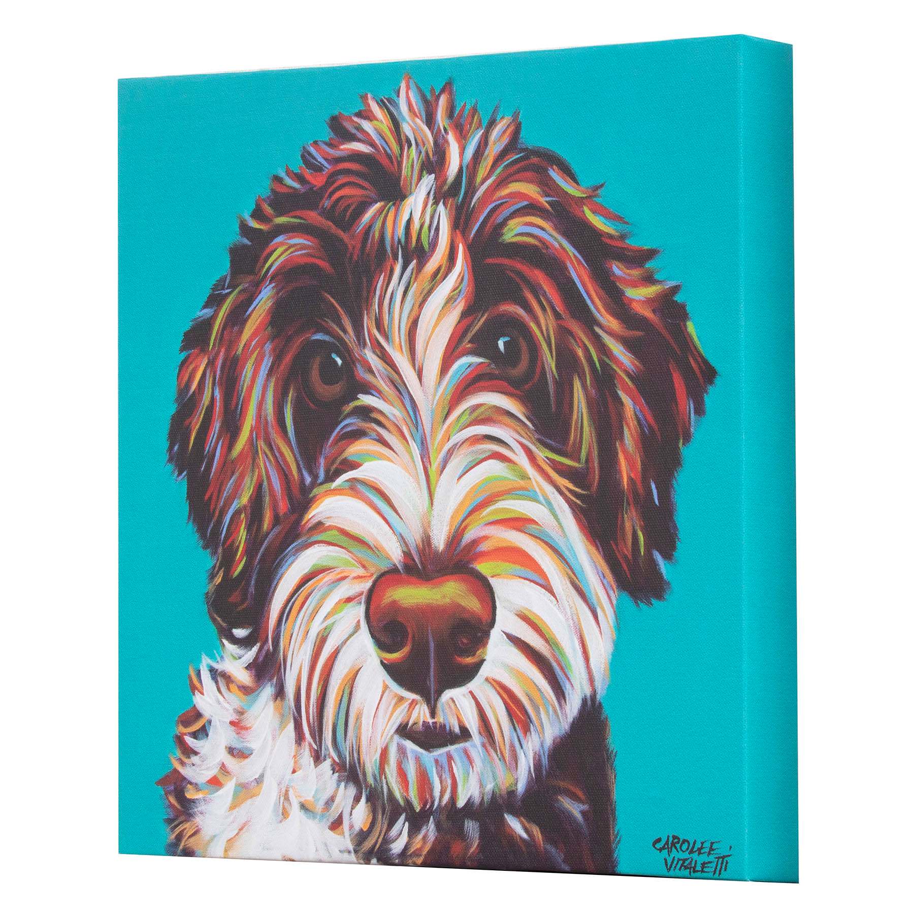 Dog Canvas Wall Art, 12"