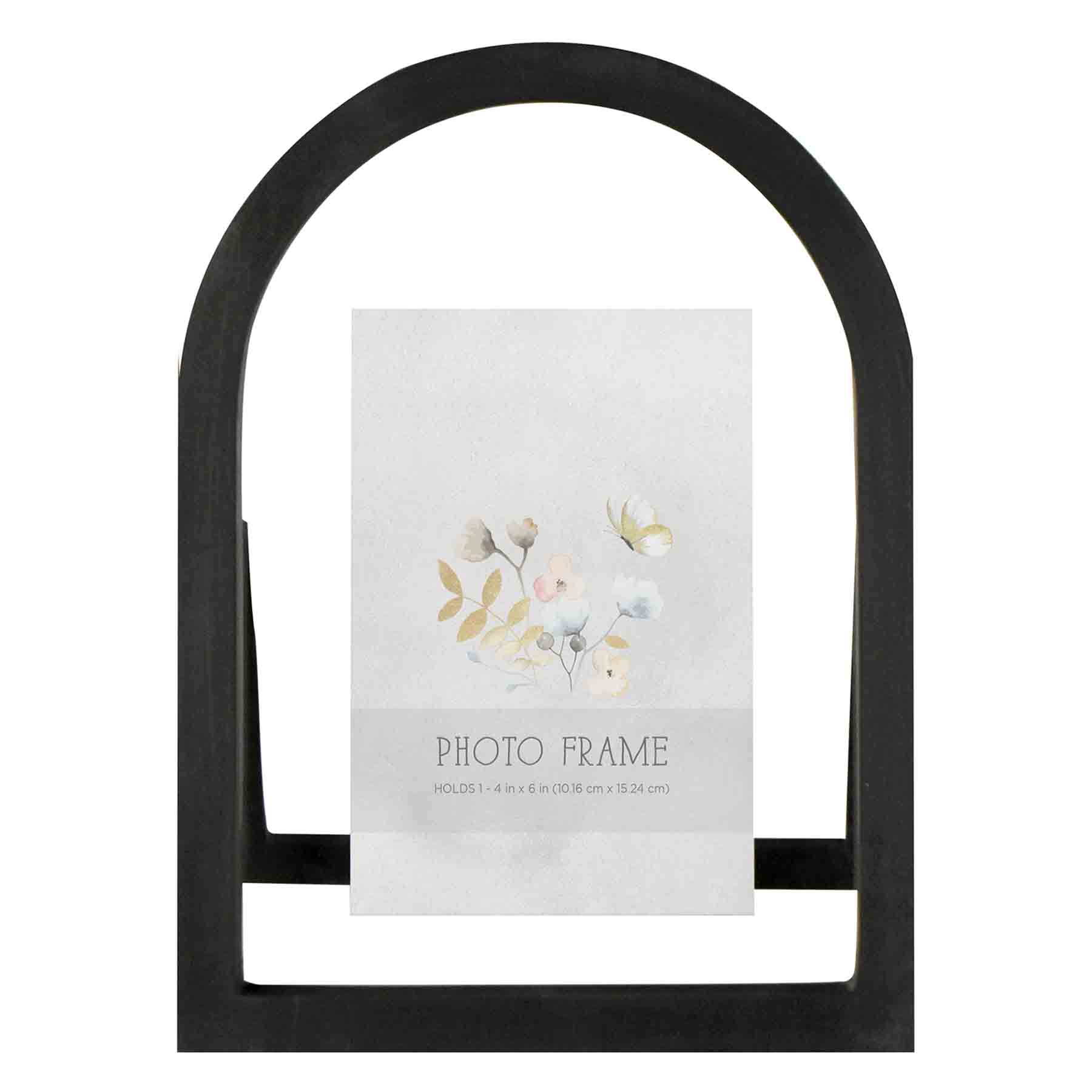 Arched Floating Tabletop Picture Frame, 4x6
