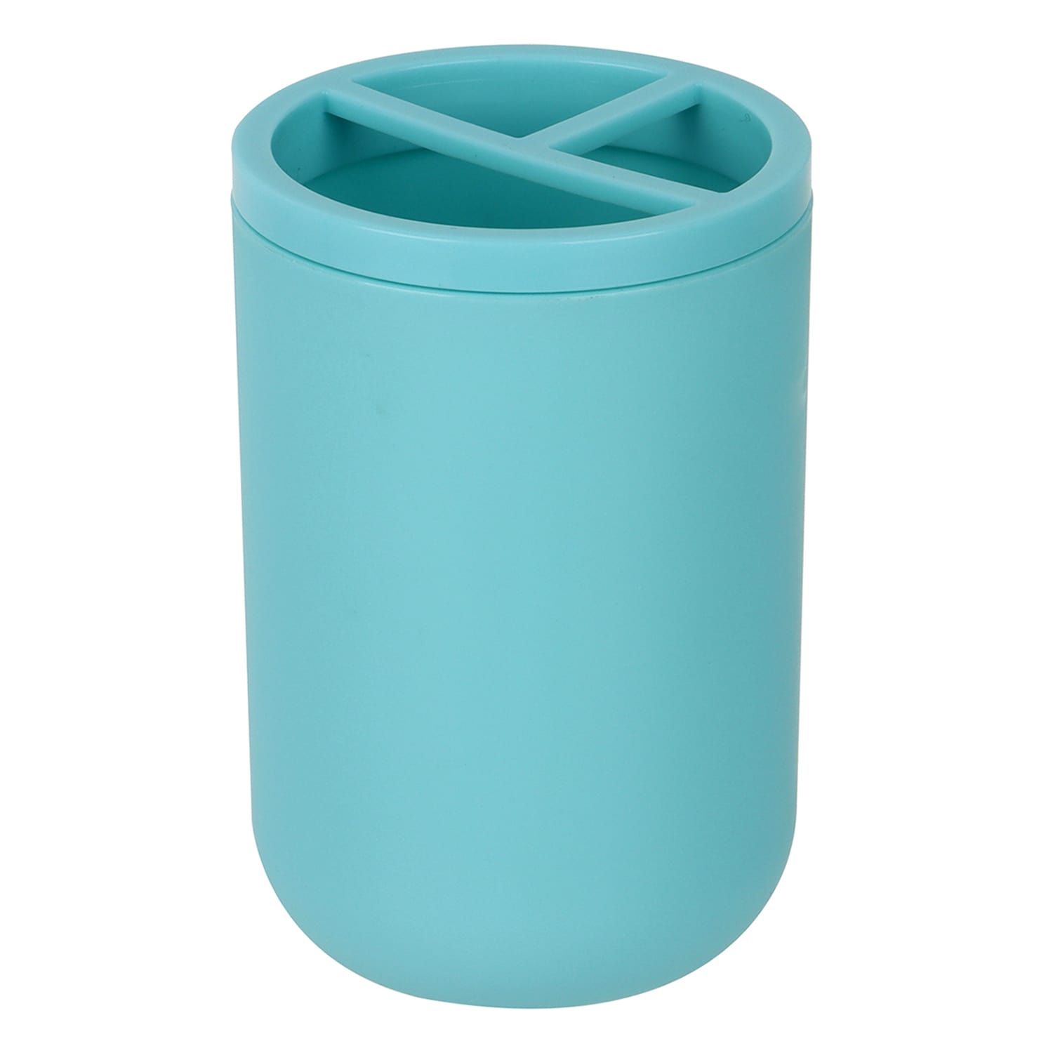 Tiny Dreamers Light Blue Plastic Toothbrush Holder, 4.4"