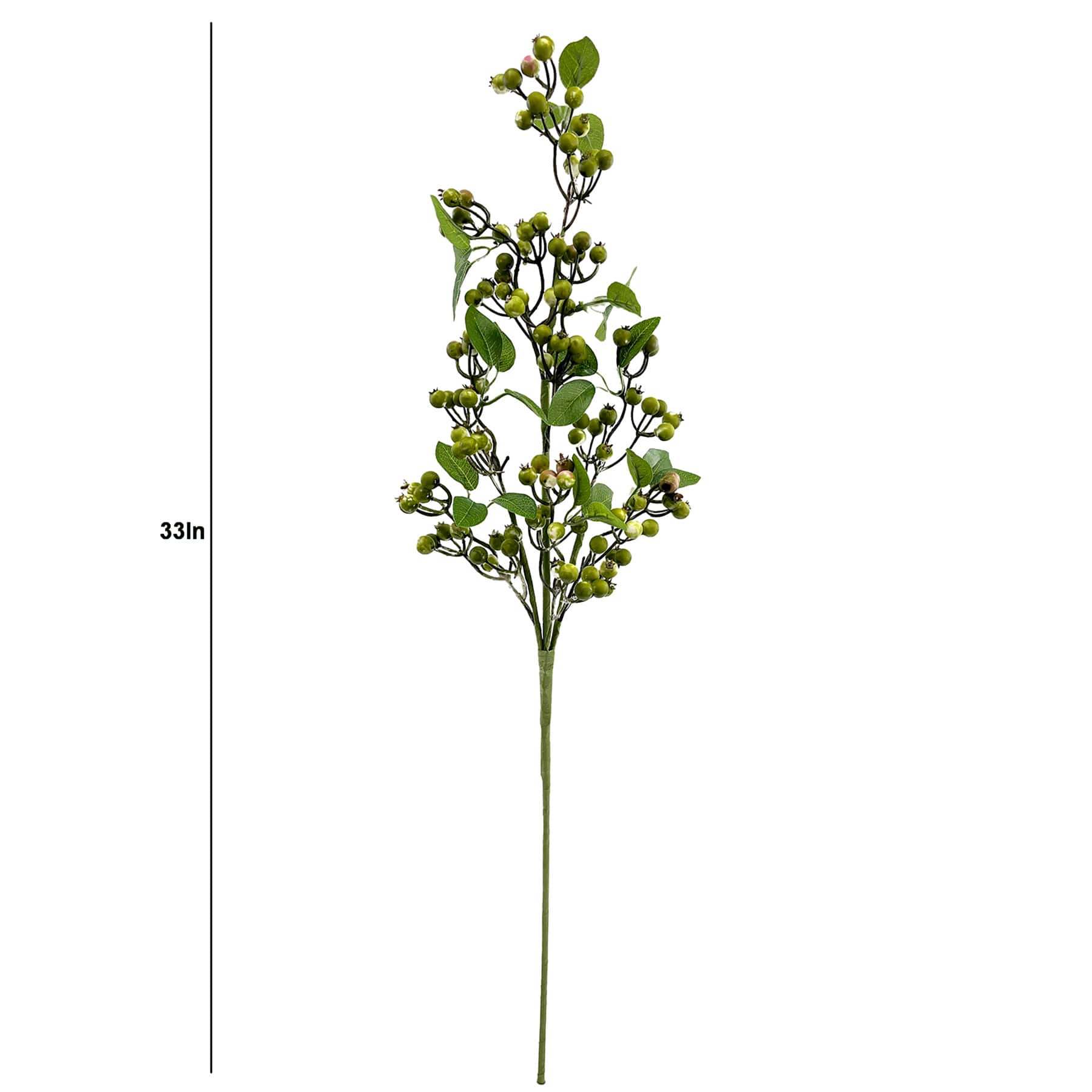 Green Berries Stem, 33"