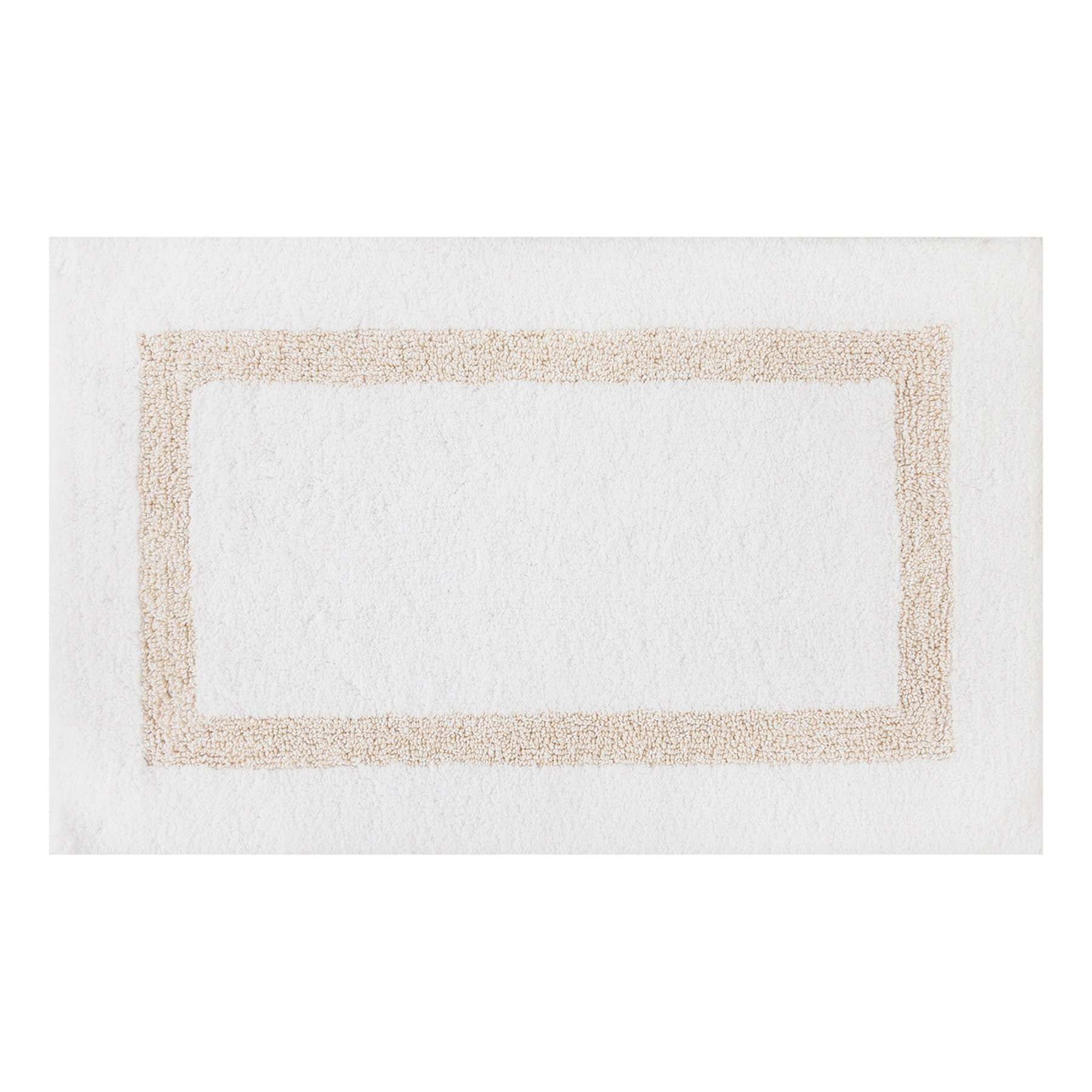 Providence Tan Racetrack Design Bath Rug, 20x30