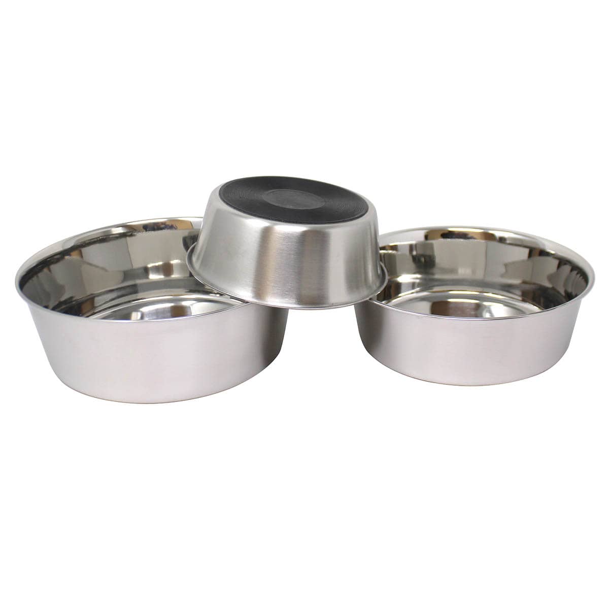 Stainless Steel Bowl W Rubber Base 14 Cups