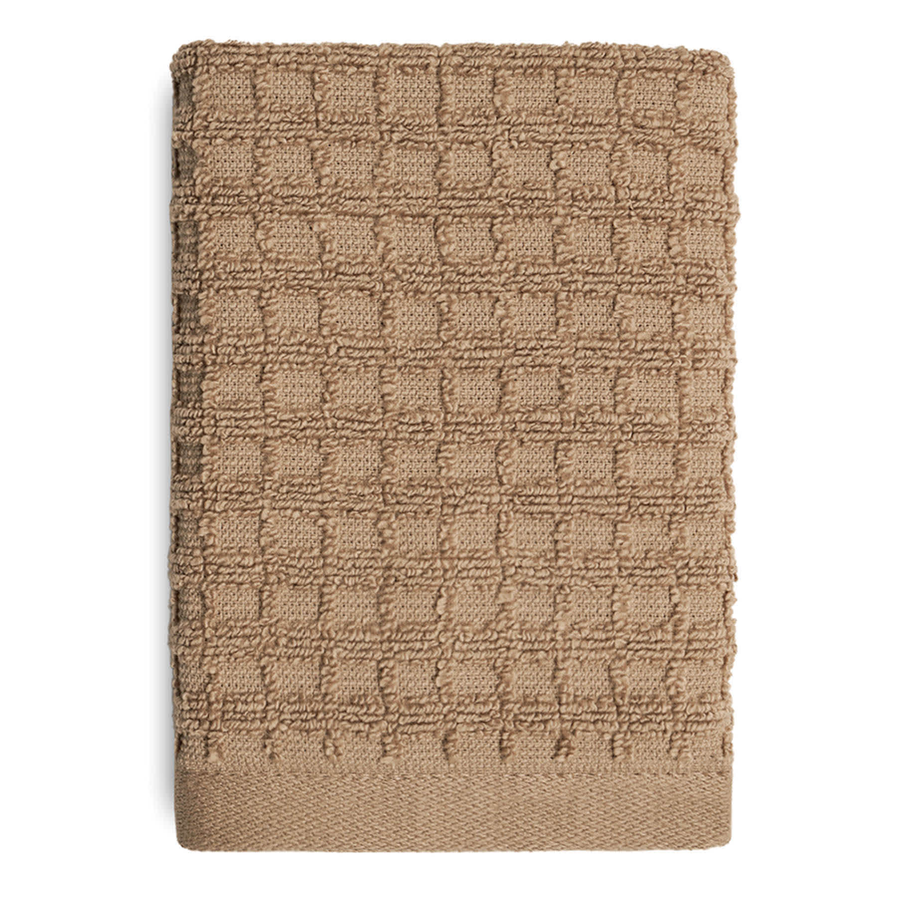 Crosby St. Portobello Terry Waffle Cotton Washcloth, 13"
