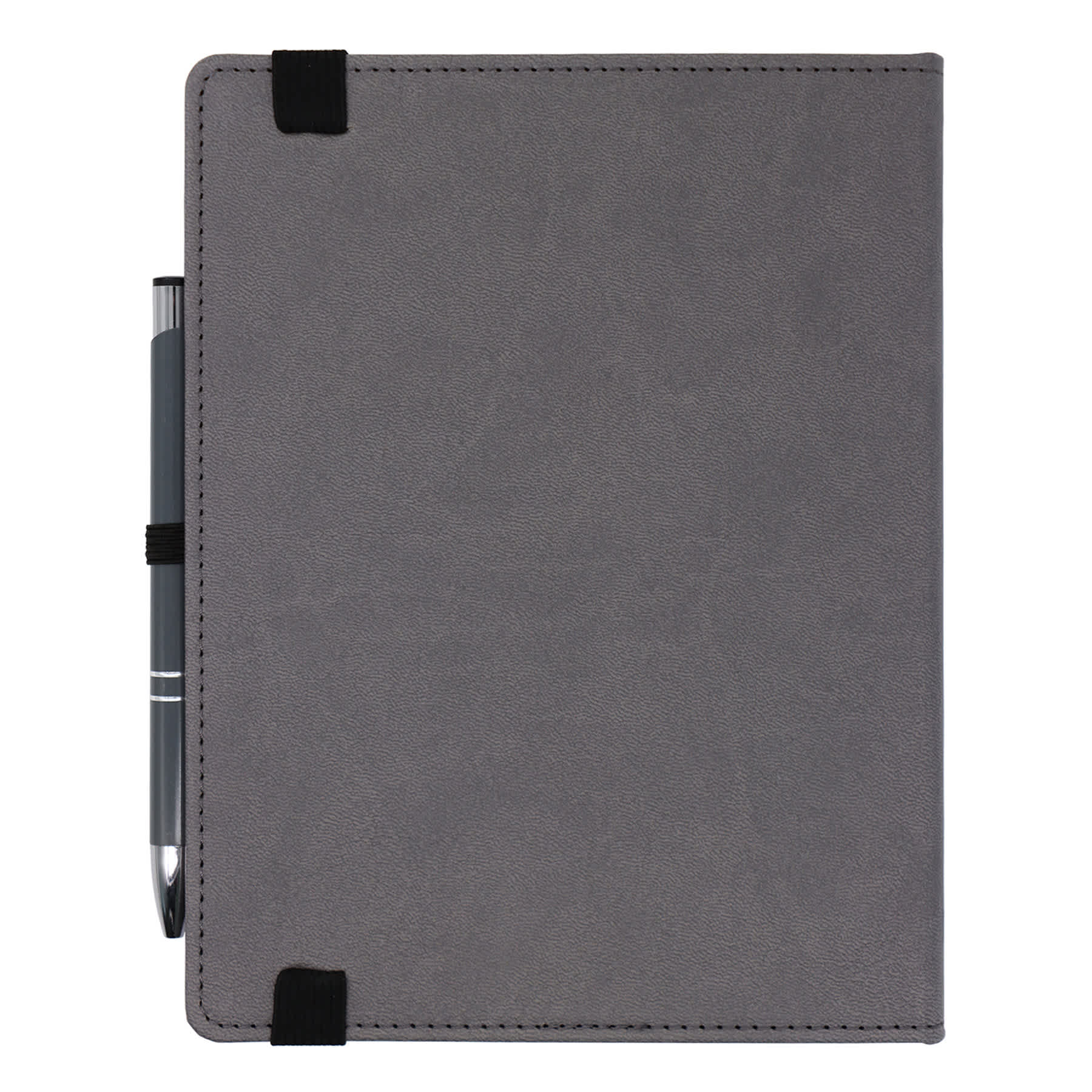 Grey Journal w Elastic and Pen