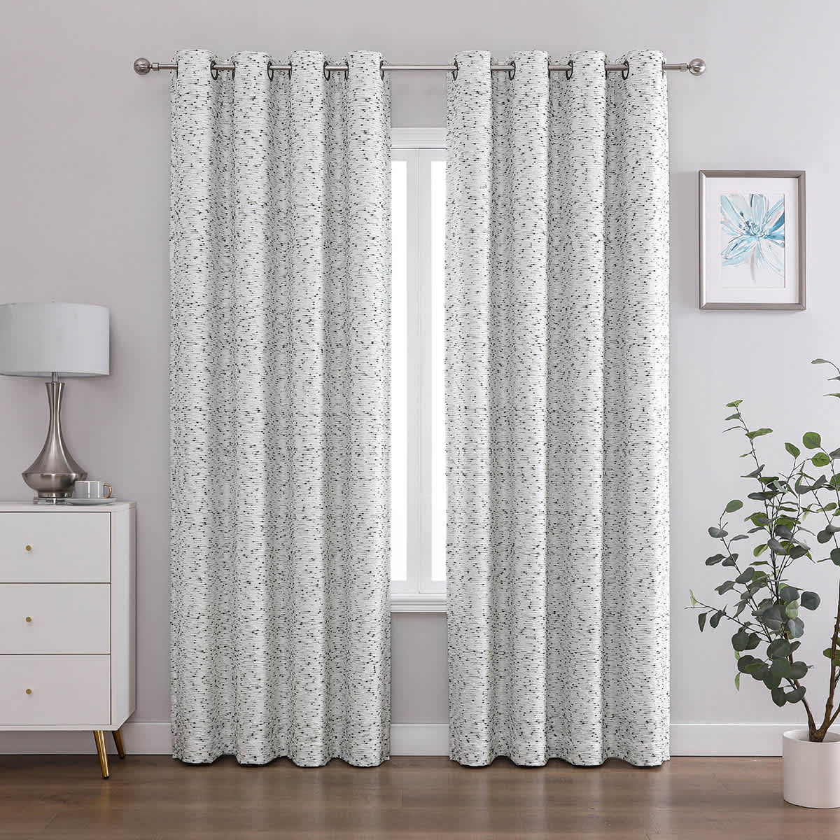 San Marco Green Blackout Grommet Single Curtain Panel, 84"