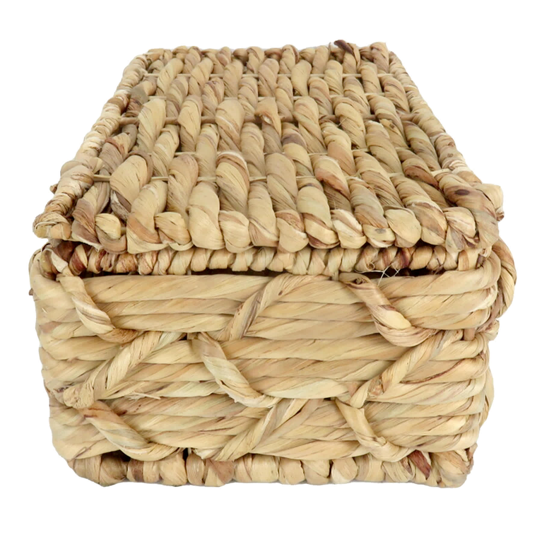 Found & Fable Kai Triple X Twist Lidded Storage Basket, Small