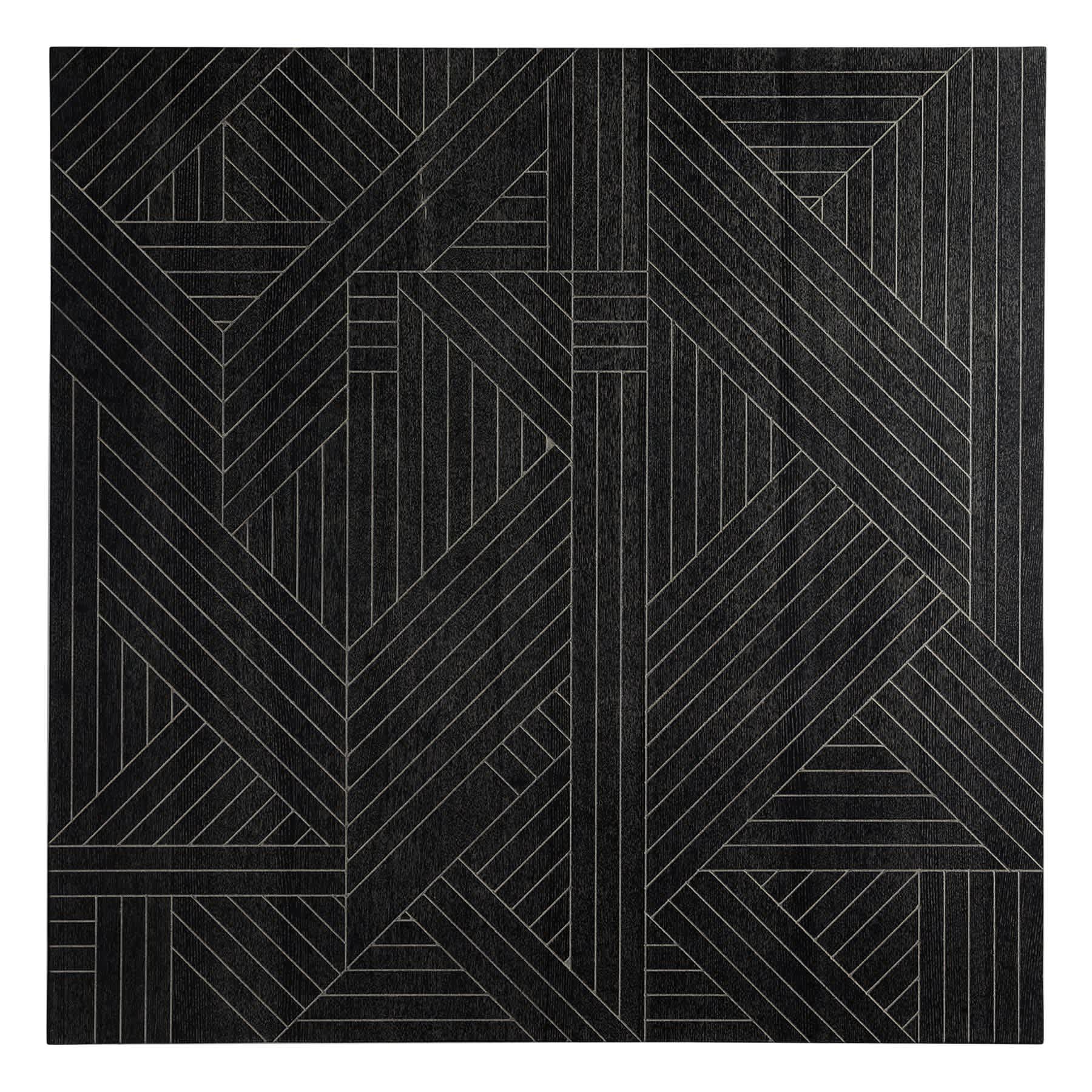 Crosby St. Black Abstract Wooden Wall Art, 39"