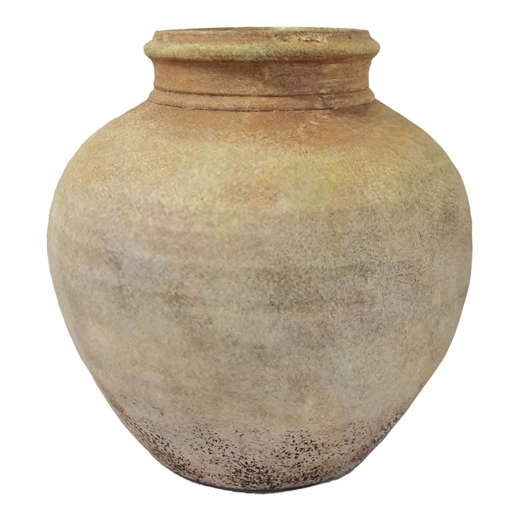 Orange Ceramic Vase, 9.5"