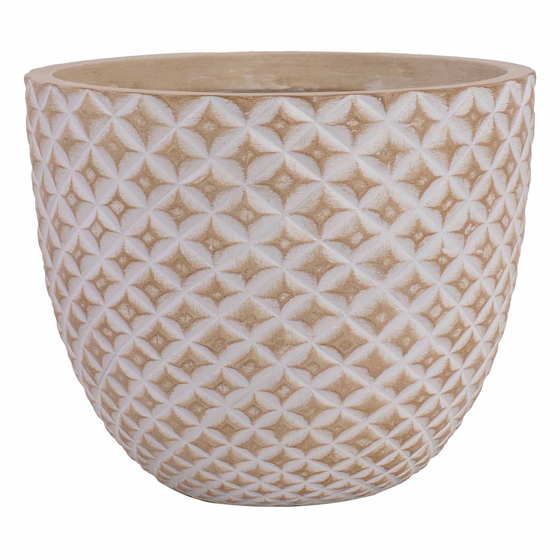 Honeybloom Tan Pineapple Outdoor Planter, Medium