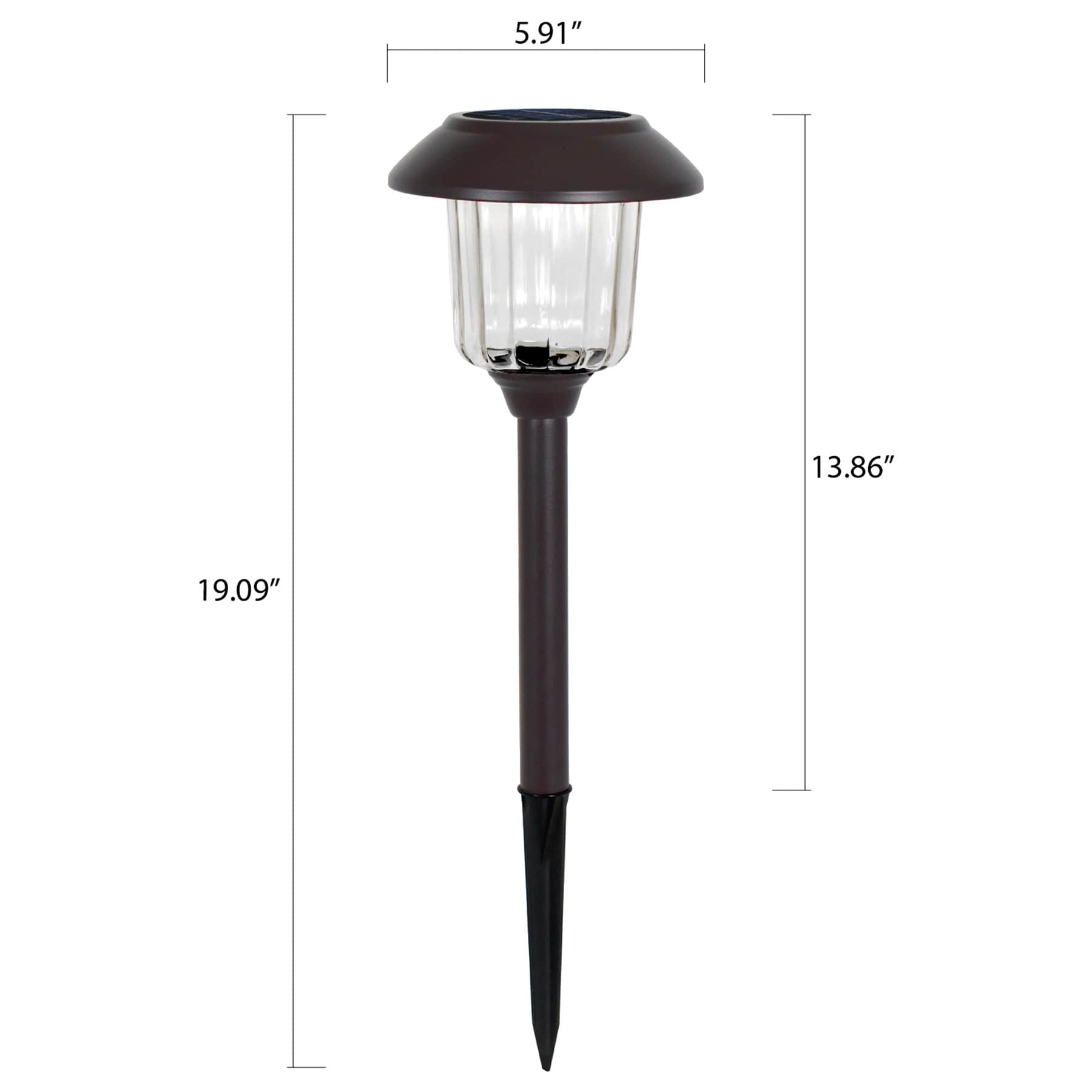 15-Lumen Oil Rubbed Bronze Melon Pathway Light