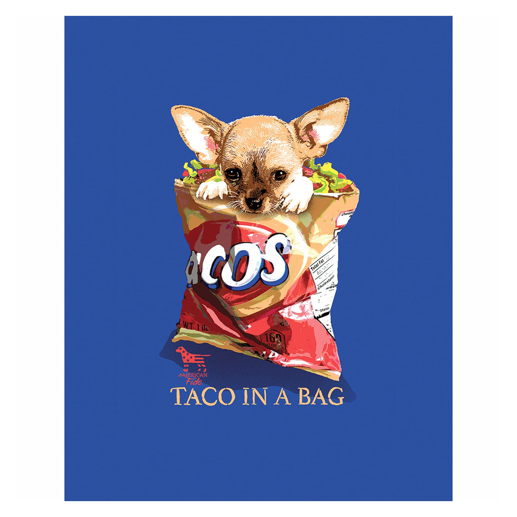 Taco In A Bag Canvas Wall Art, 8x10